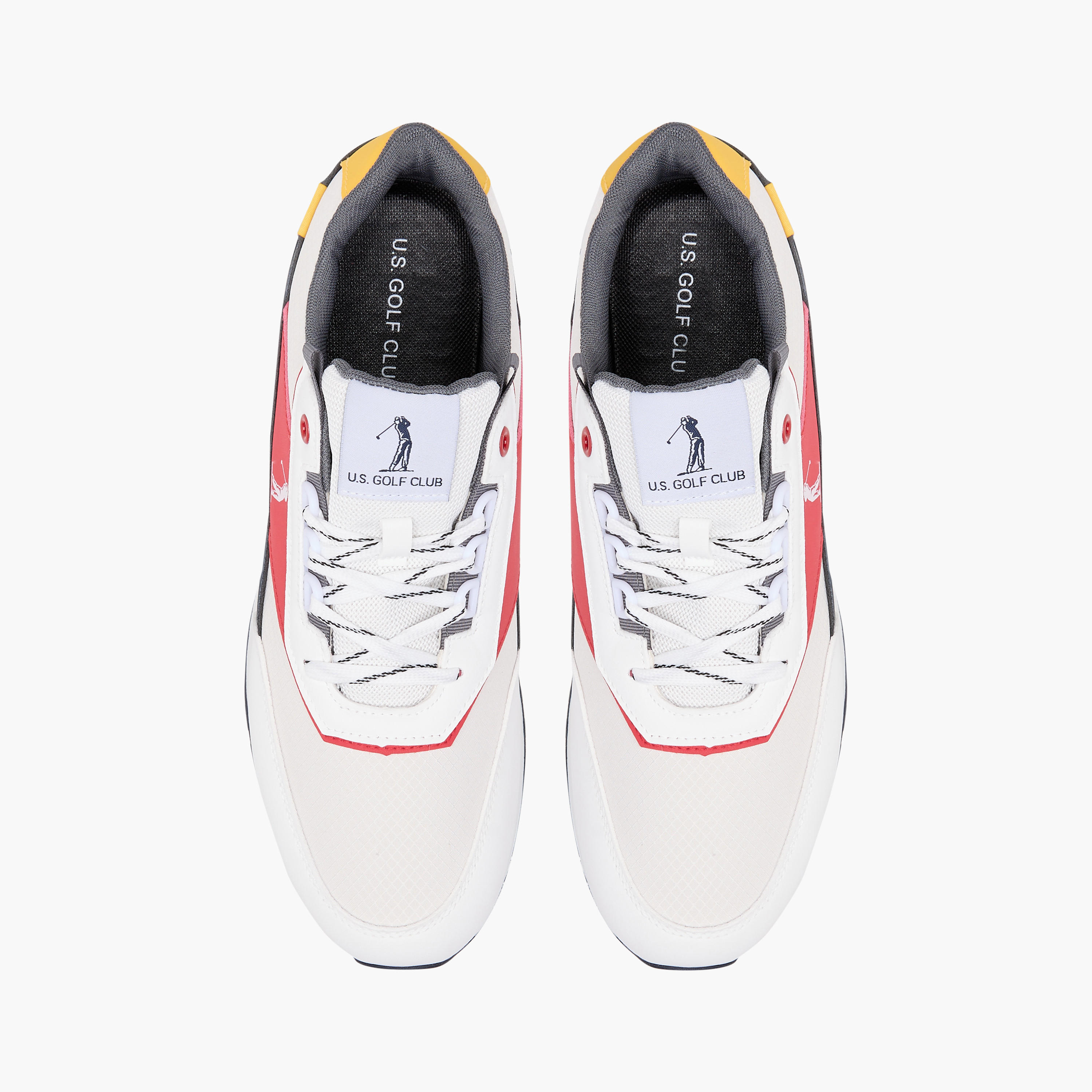 U.S. Golf Club Men's Colourblock Sneakers with Lace-Up Closure-sports-men-shoes-image-1