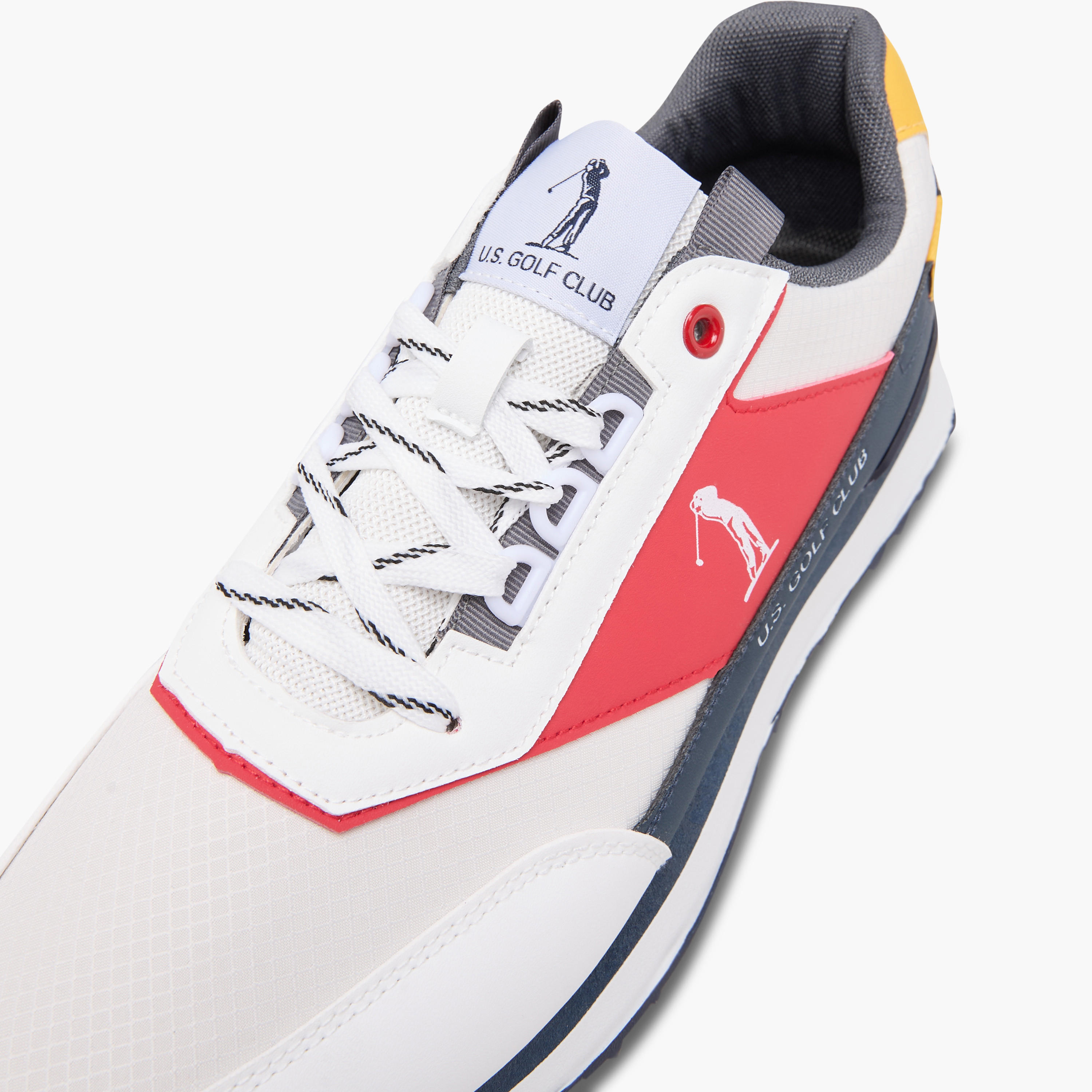 U.S. Golf Club Men's Colourblock Sneakers with Lace-Up Closure-sports-men-shoes-image-5