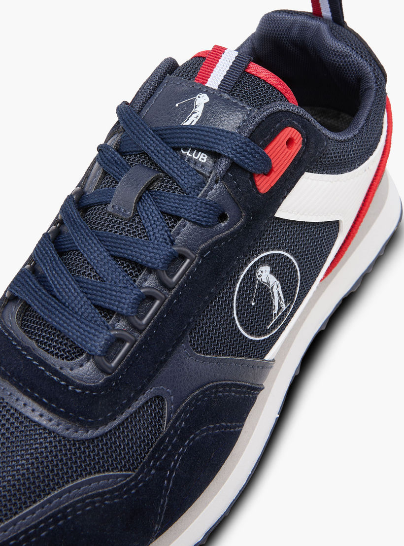U.S. Golf Club Men's Panelled Lace-Up Sneakers-sports-men-shoes-image-5