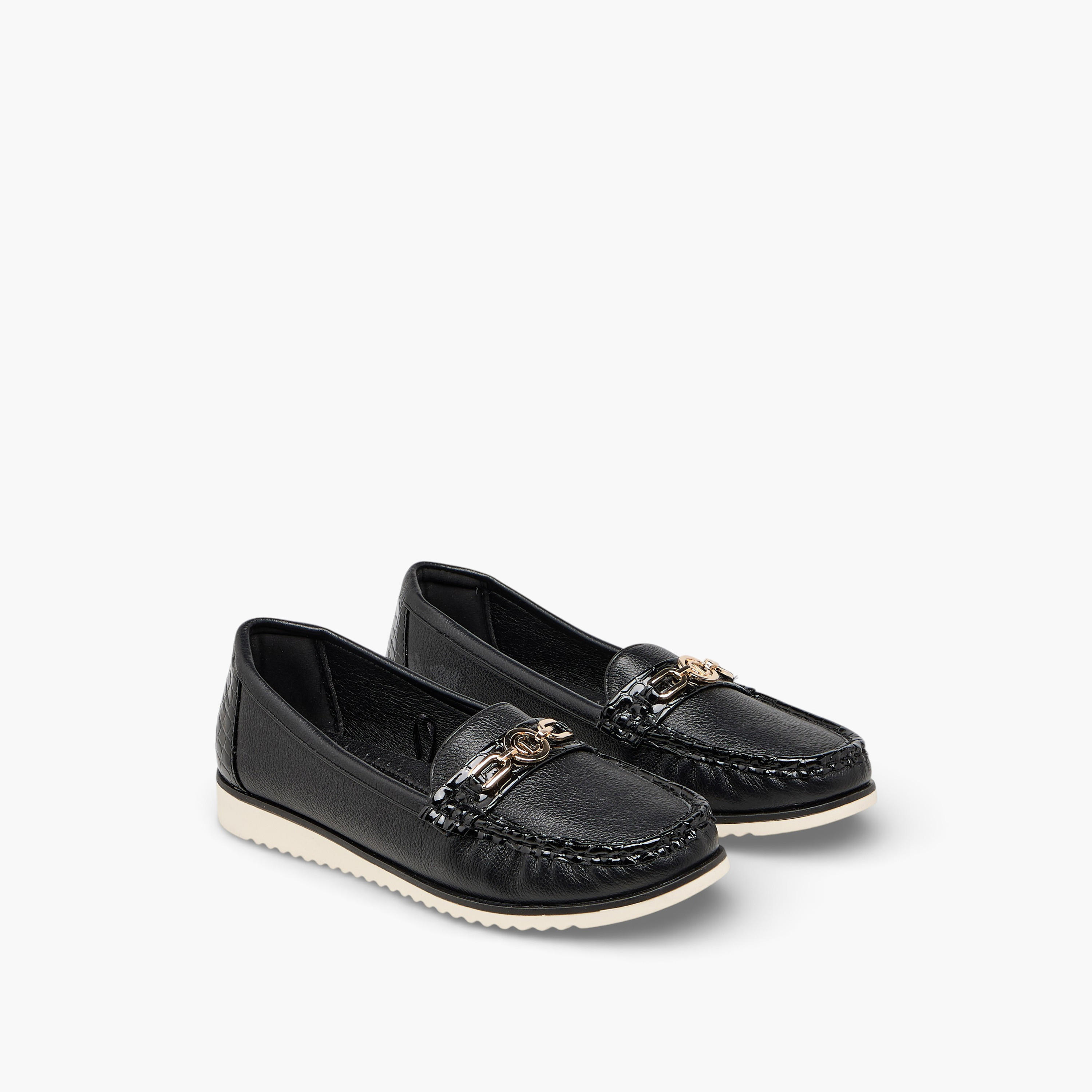 حذاء لوفر بزينة معدن للنساء من لو كونفورت-women-shoes-flats-loafers-image-1