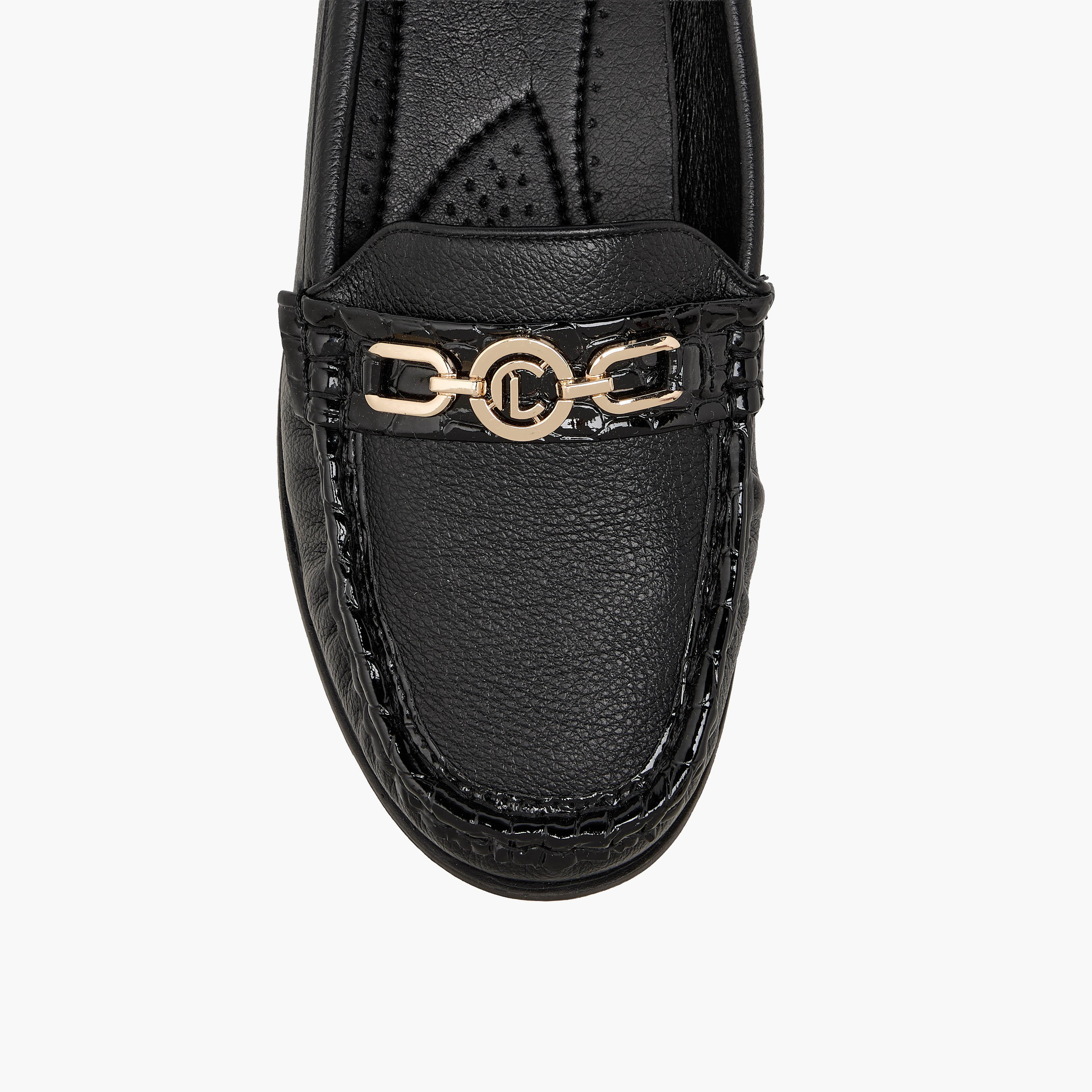 حذاء لوفر بزينة معدن للنساء من لو كونفورت-women-shoes-flats-loafers-image-4
