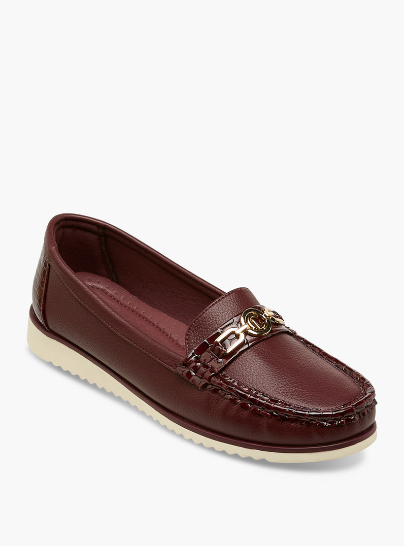 حذاء لوفر بزينة معدن للنساء من لو كونفورت-women-shoes-flats-loafers-image-2