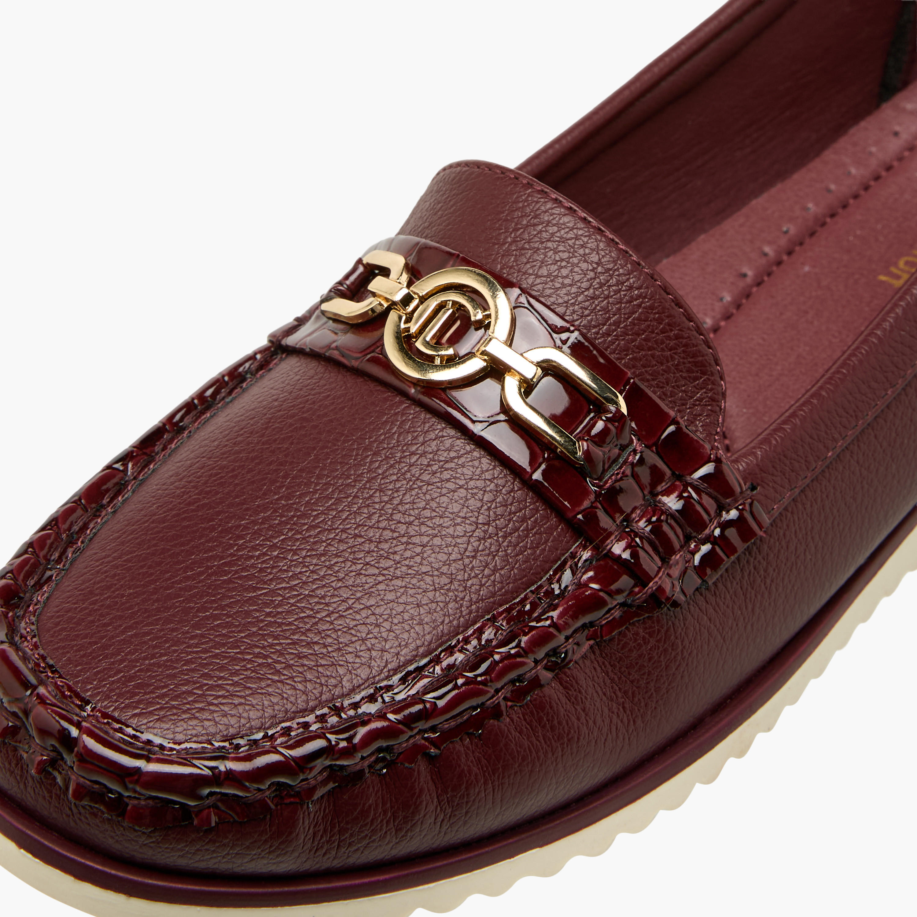 حذاء لوفر بزينة معدن للنساء من لو كونفورت-women-shoes-flats-loafers-image-4