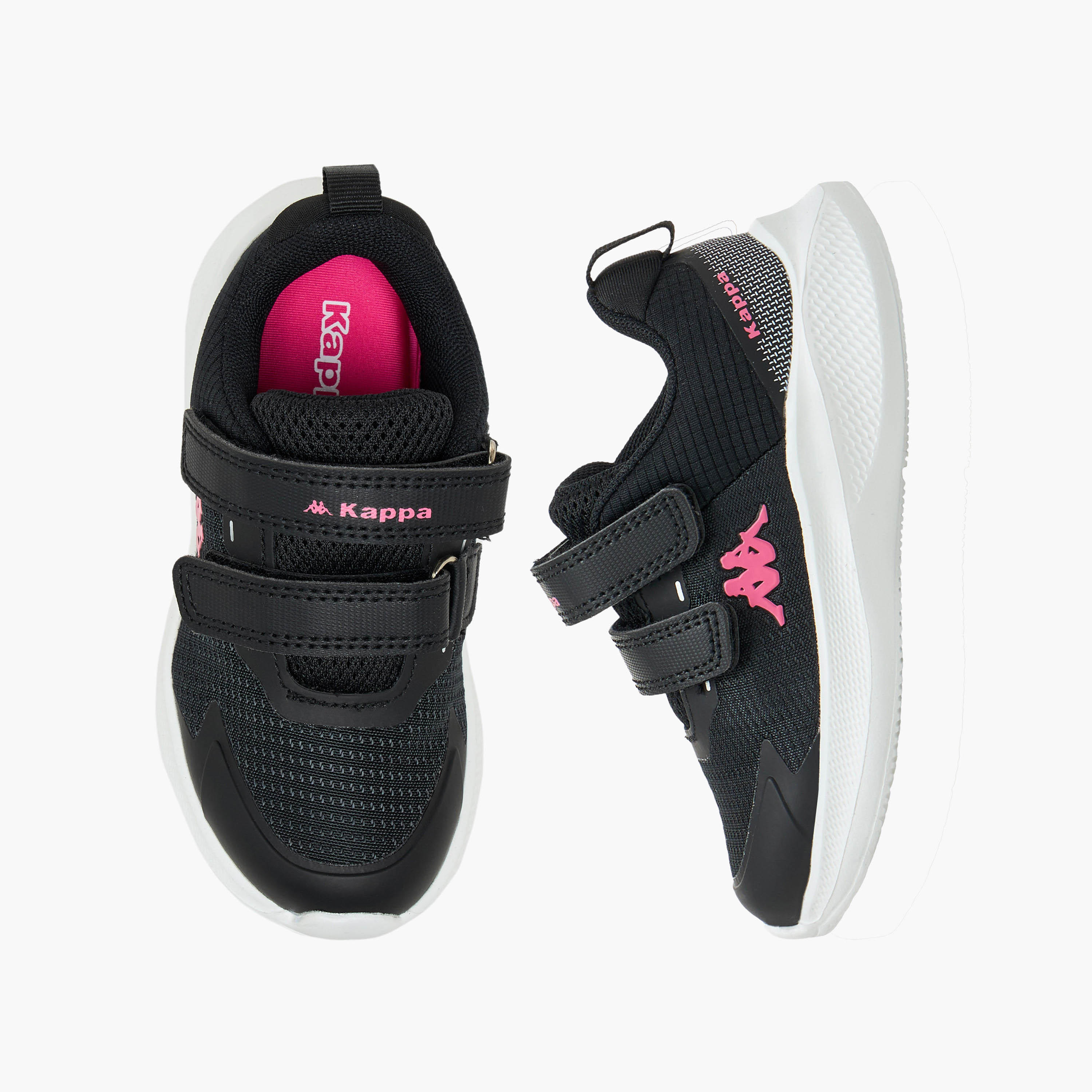 حذاء رياضي بشريط إغلاق لاصق وطبعات شعار للبنات من كابا-girls-shoes-sneakers-image-1