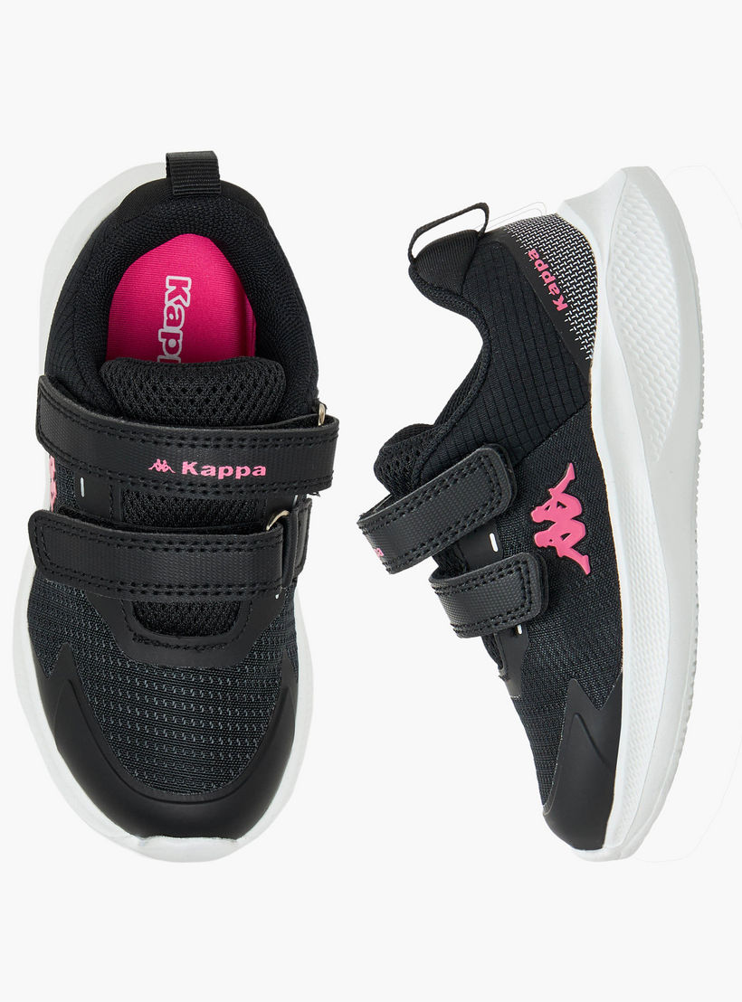 حذاء رياضي بشريط إغلاق لاصق وطبعات شعار للبنات من كابا-girls-shoes-sneakers-image-1