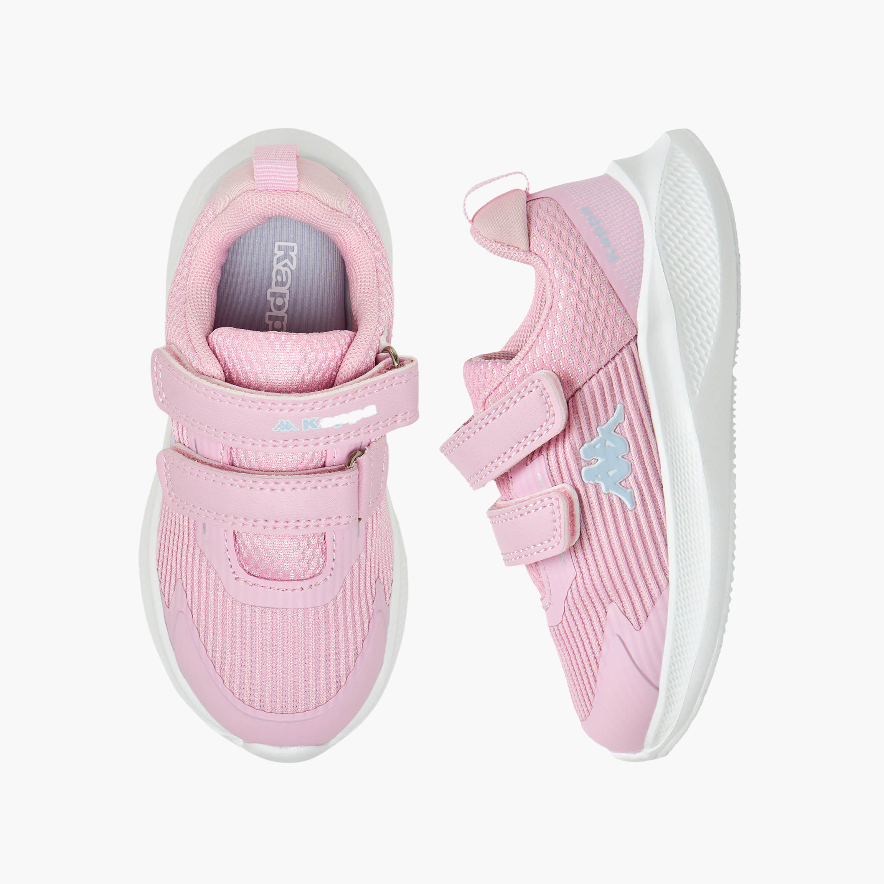 حذاء رياضي بشريط إغلاق لاصق وطبعات شعار للبنات من كابا-girls-shoes-sneakers-image-6