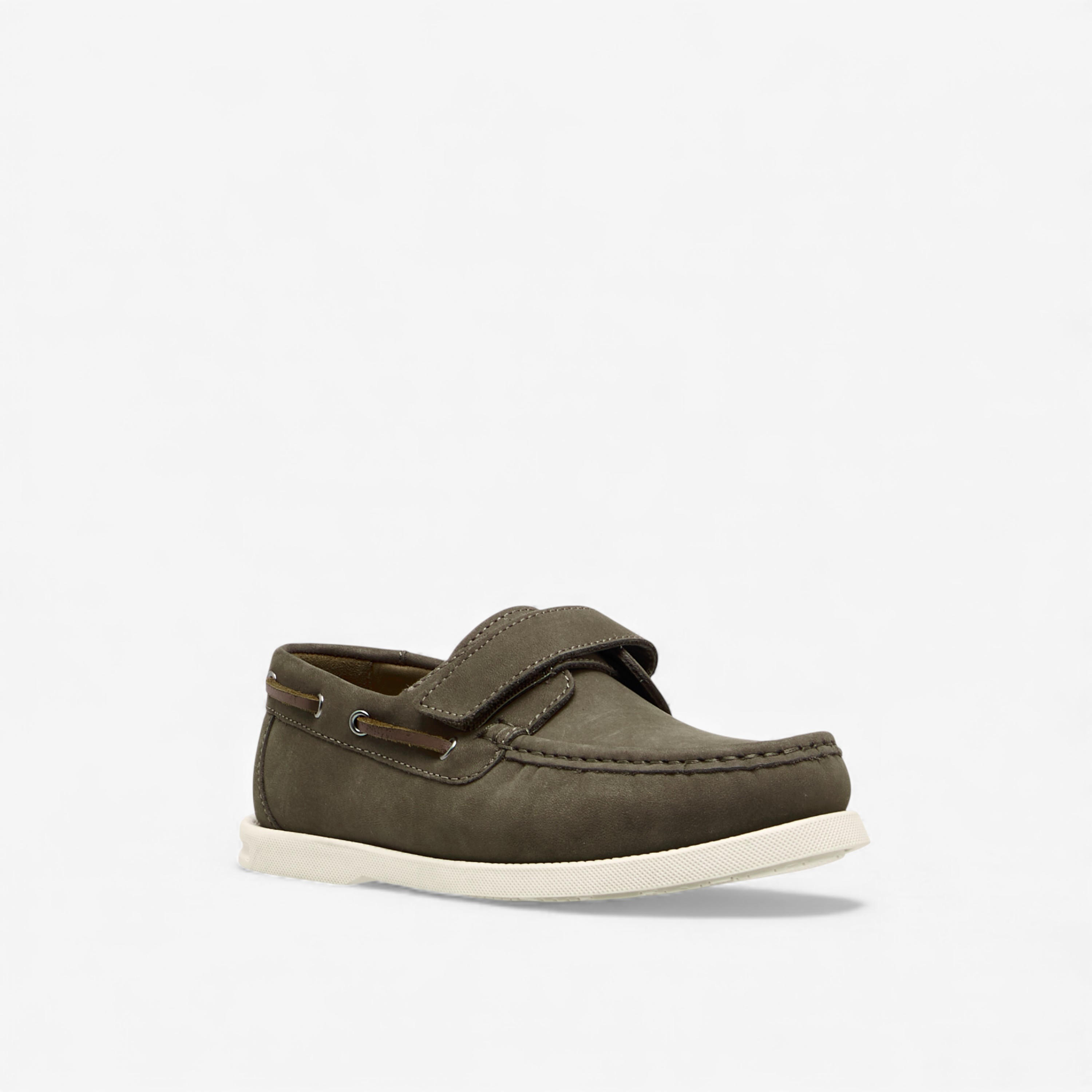Mister Duchini Boys Hook & Loop Leather Moccasins-boys-shoes-loafers-image-2