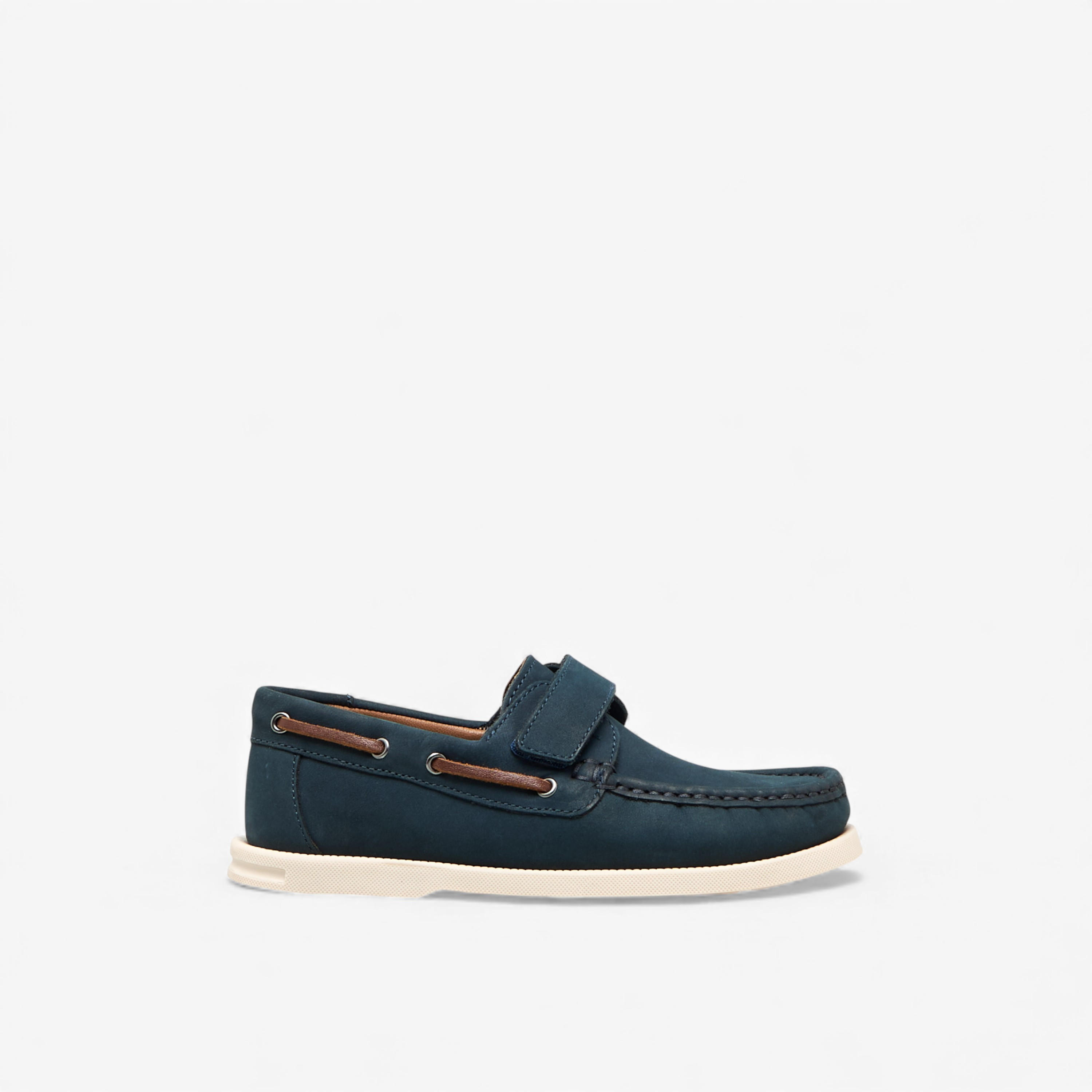 Mister Duchini Boys Hook & Loop Leather Moccasins-boys-shoes-loafers-image-3