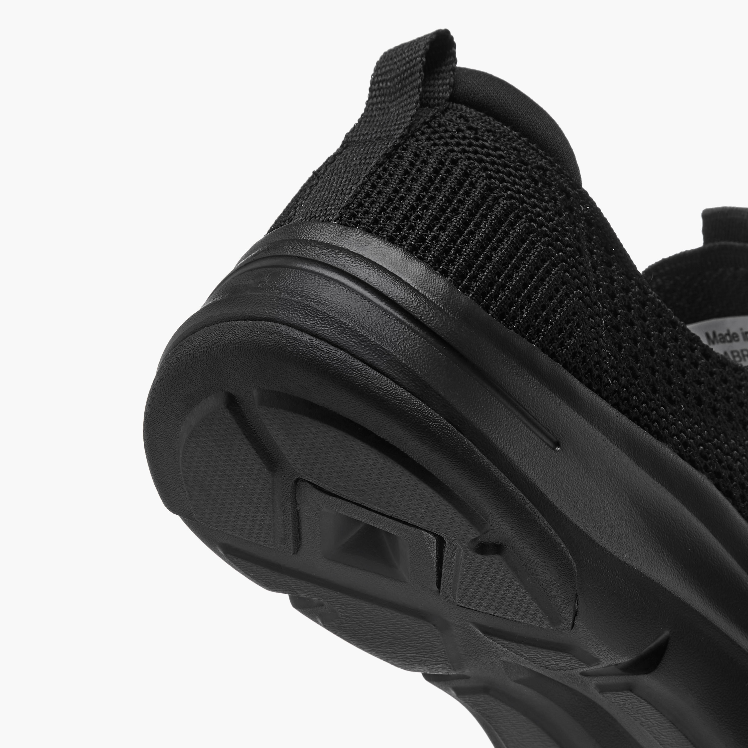 Dash Textured Slip-on Sneakers with Pull Tab-sports-women-shoes-image-5