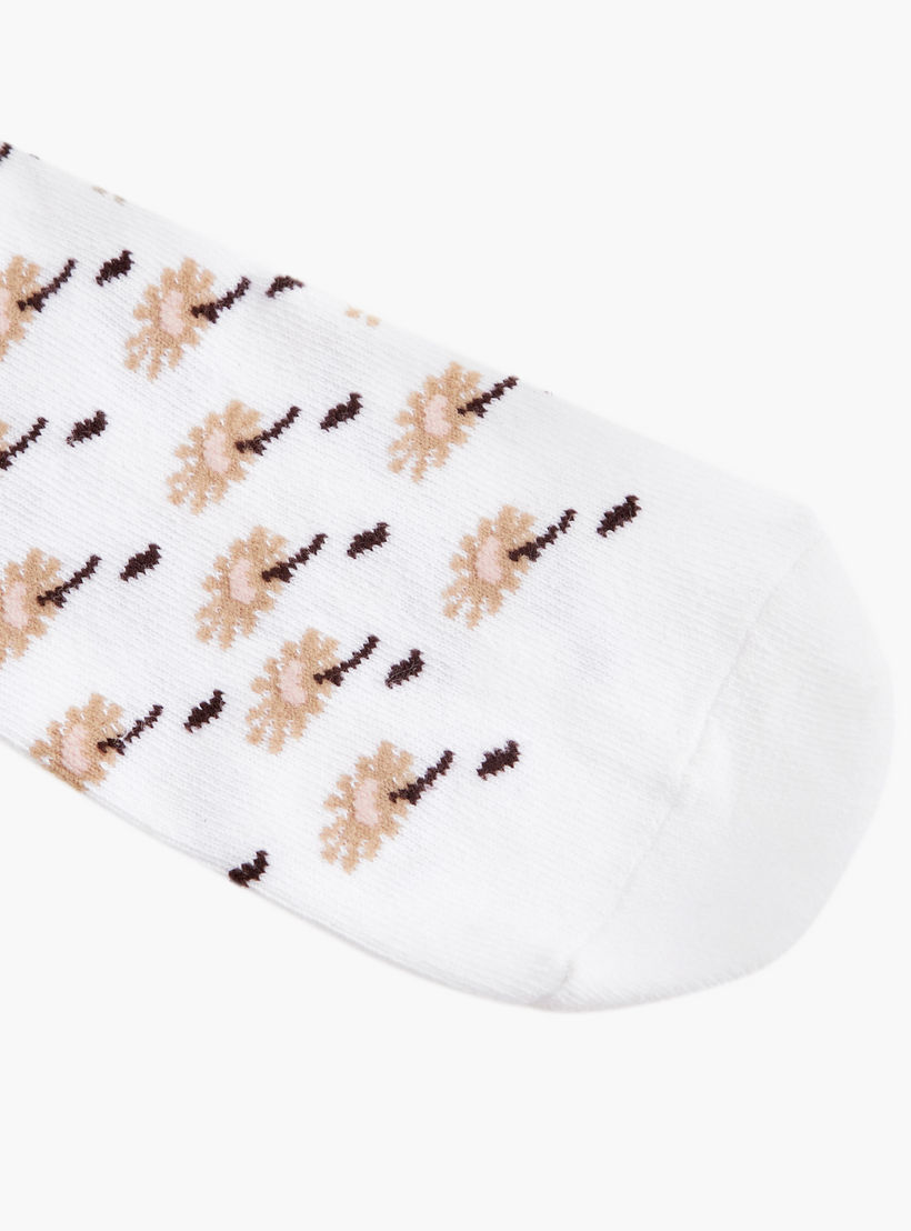 Flora Bella Pack of 5 Ankle Length Cotton Socks-women-socksandstockings-image-3