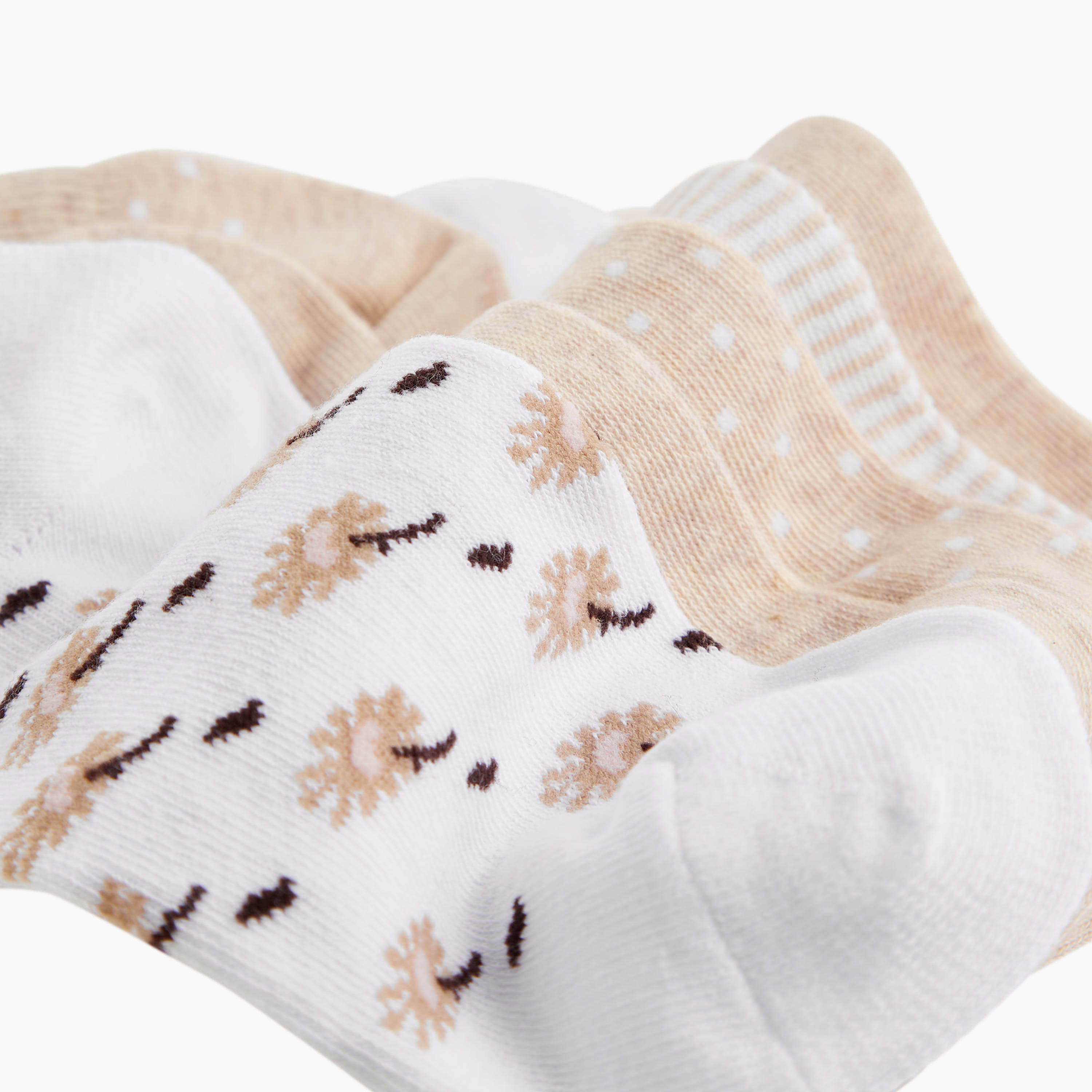 Flora Bella Pack of 5 Ankle Length Cotton Socks-women-socksandstockings-image-4