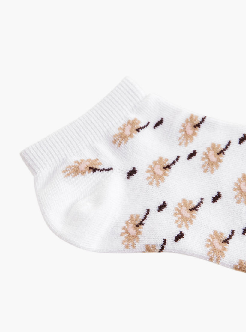 Flora Bella Pack of 5 Ankle Length Cotton Socks-women-socksandstockings-image-5