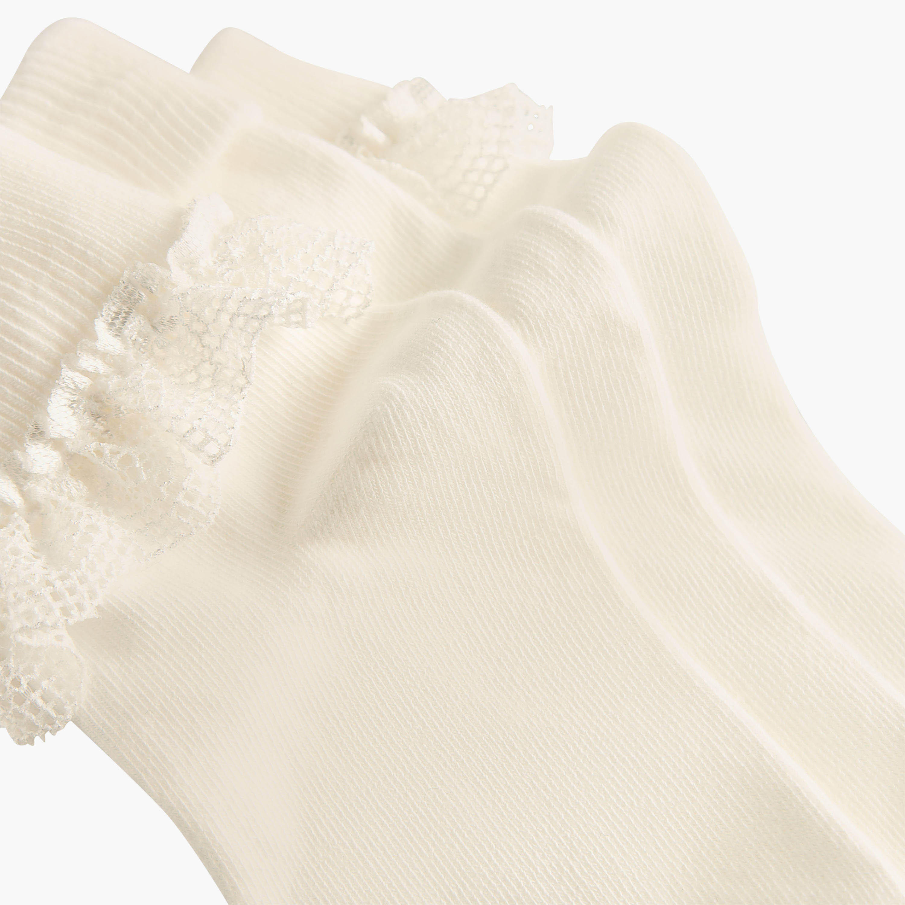 Pack of 3 Celeste Girls Socks with Lace Frill-girls-accessories-socks-image-4