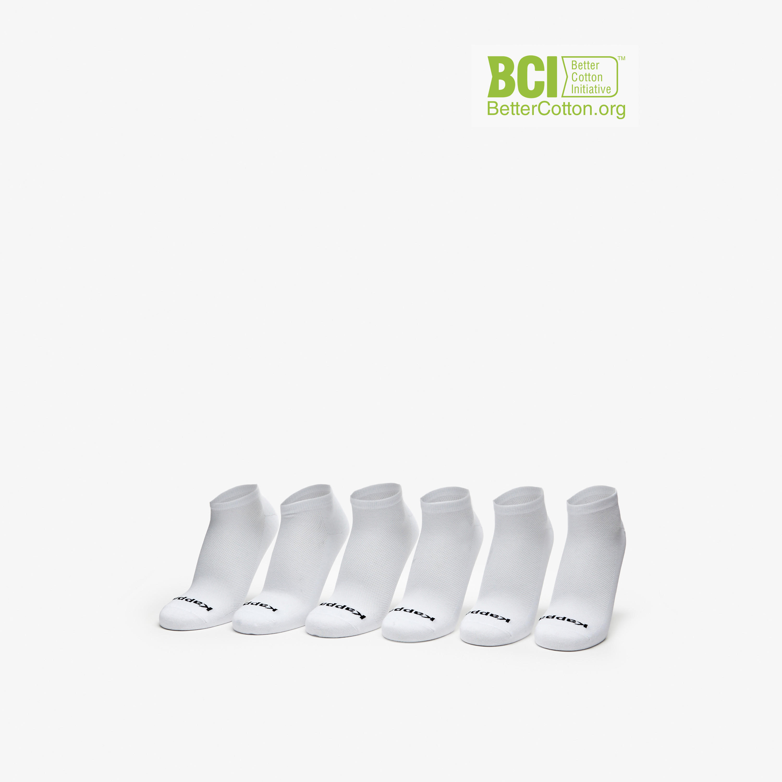 Kappa Logo Detail Ankle Length Sports Socks - Set of 6-men-socks-image-1