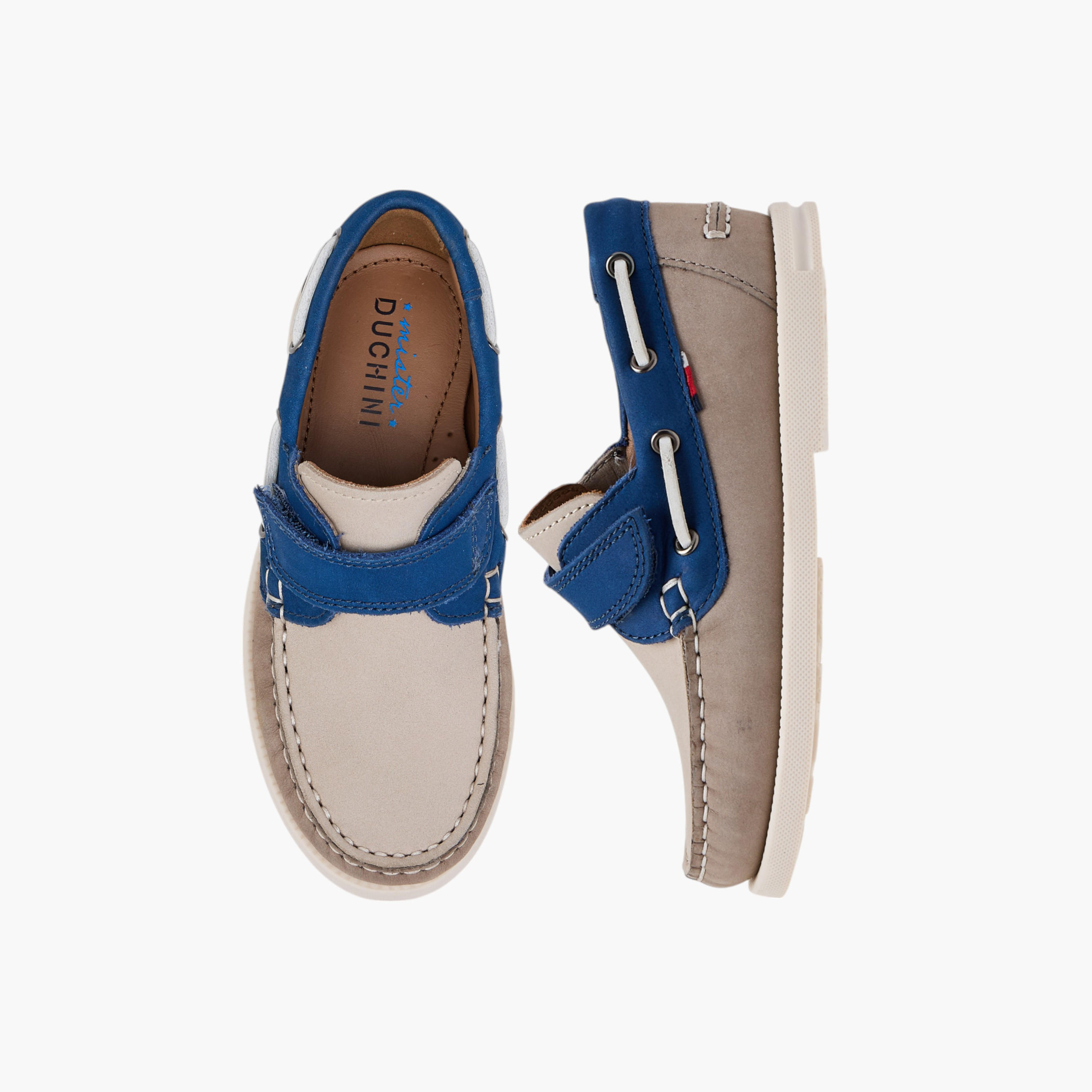 حذاء موكاسين سهل الارتداء بقوالب ملونة من مستر دوتشيني-boys-shoes-loafers-image-1