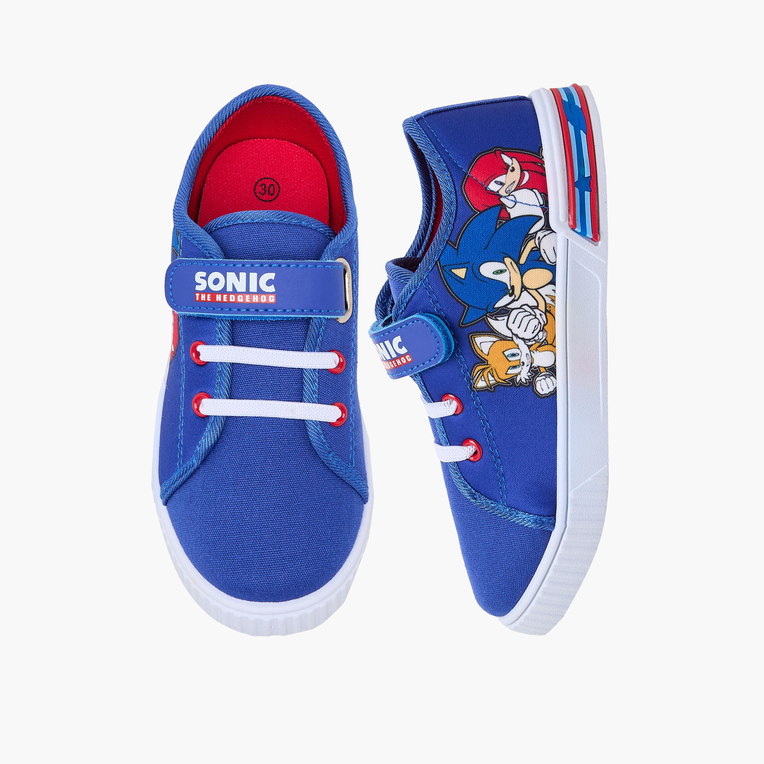 Sonic Boys Hook & Loop Ankle Sneakers-boys-shoes-sneakers-image-1