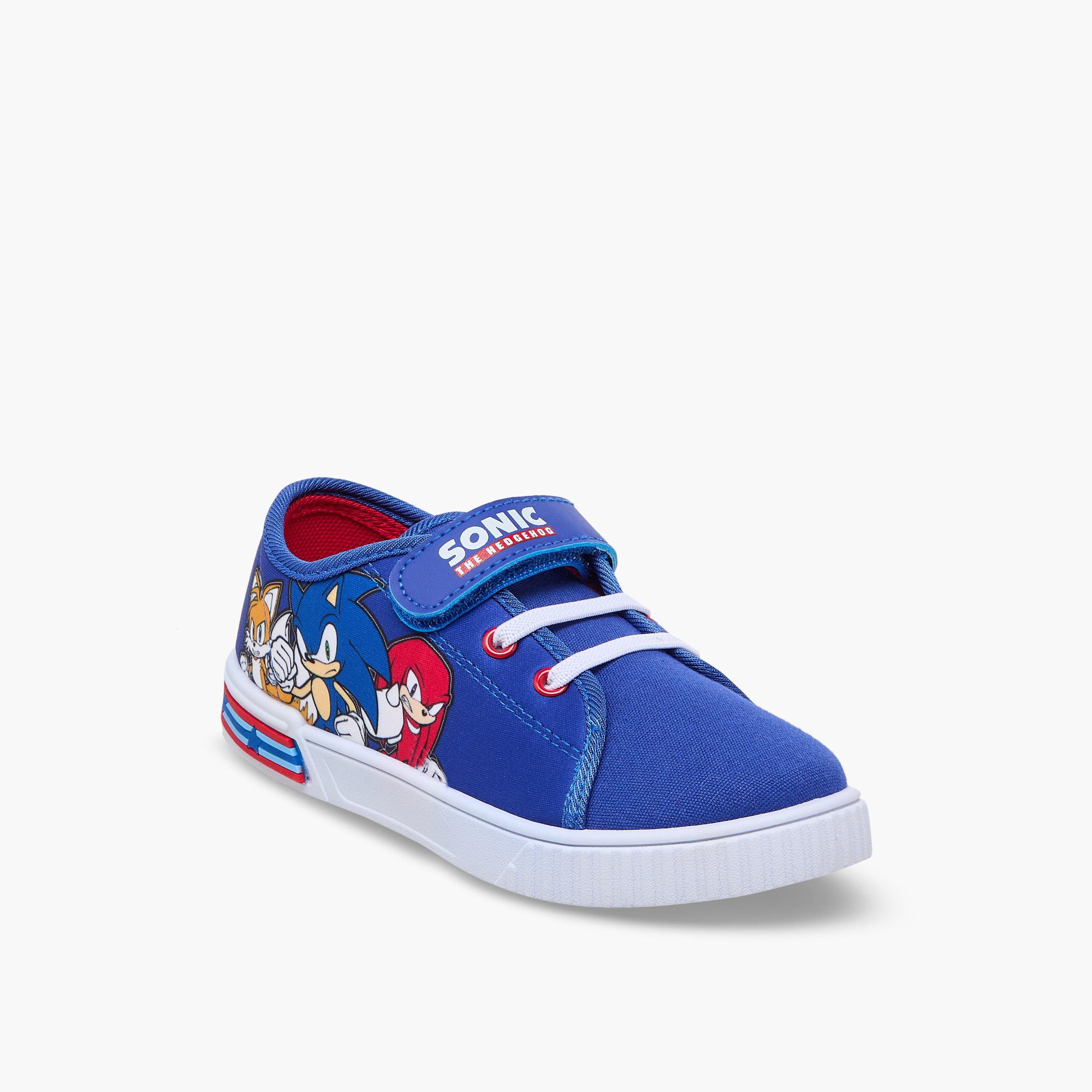 Sonic Boys Hook & Loop Ankle Sneakers-boys-shoes-sneakers-image-2
