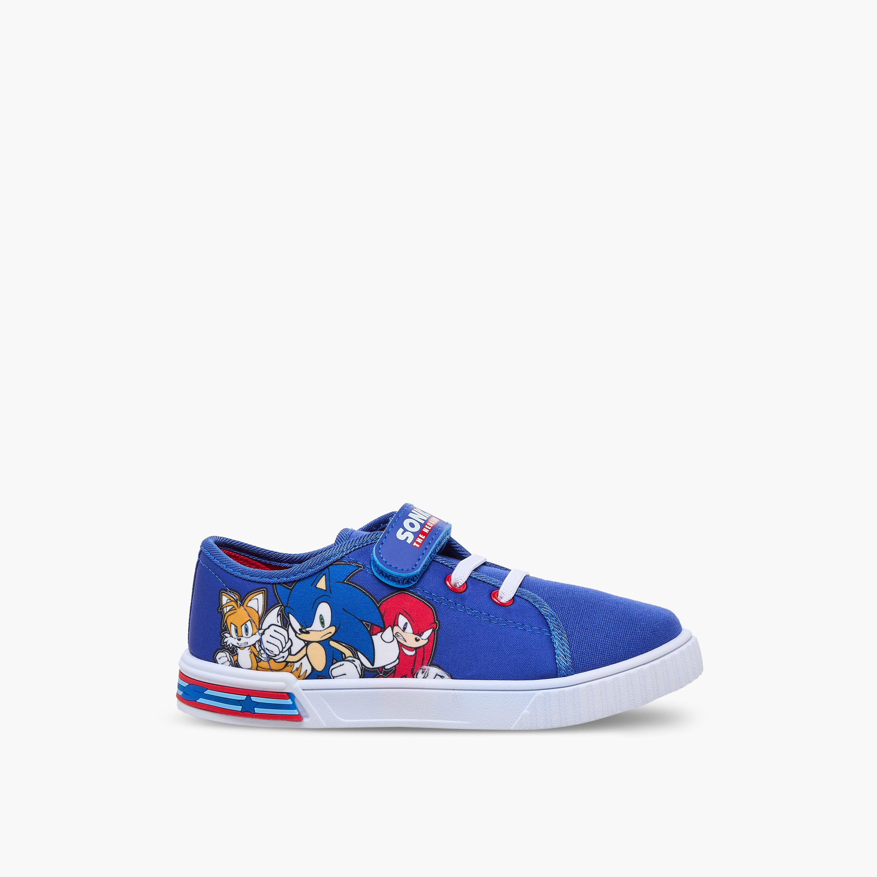 Sonic Boys Hook & Loop Ankle Sneakers-boys-shoes-sneakers-image-3