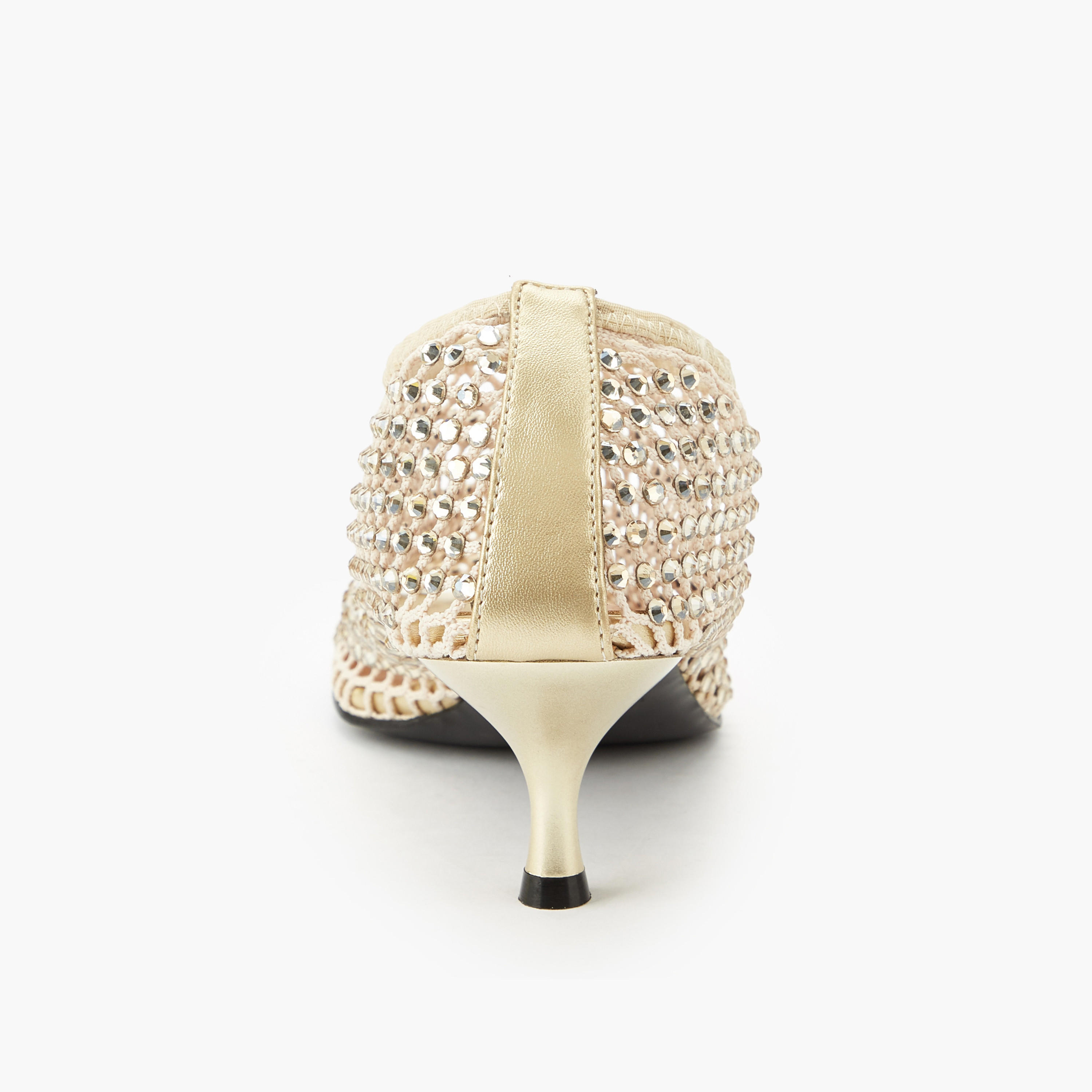 حذاء مزين بكعب صغير للنساء من هادانا-women-shoes-heels-image-4