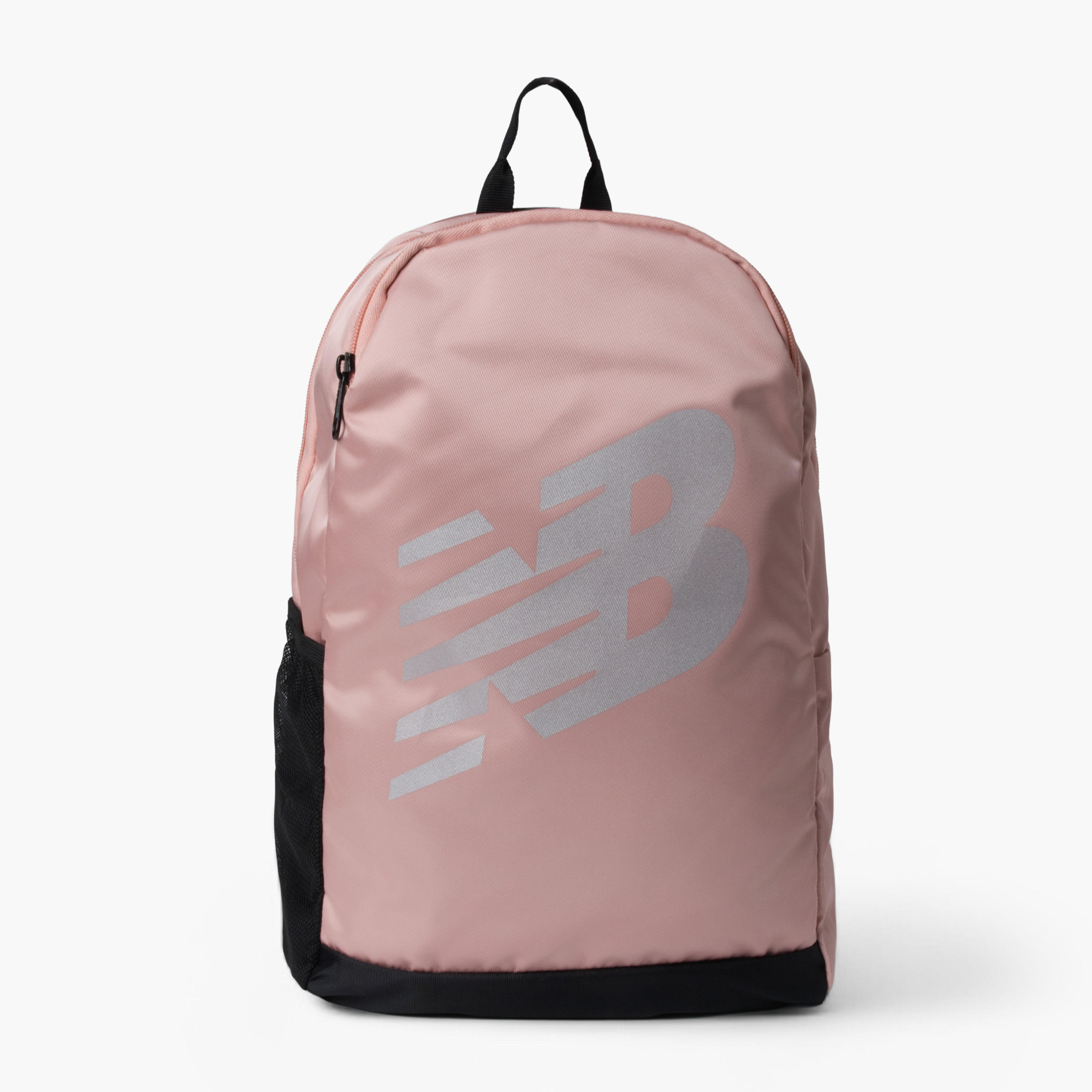 شنطة ظهر مدرسية بطبعات شعار وأحزمة قابلة للتعديل من نيو بالانس - 17x31x45 سم-school-bagsandbackpacks-backpacks-image-1