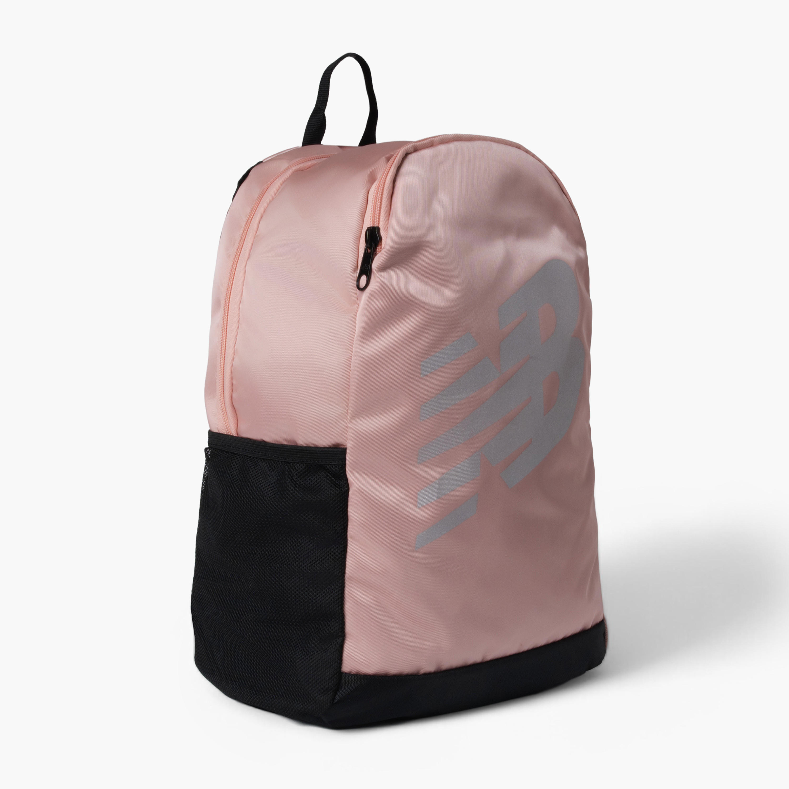 شنطة ظهر مدرسية بطبعات شعار وأحزمة قابلة للتعديل من نيو بالانس - 17x31x45 سم-school-bagsandbackpacks-backpacks-image-2