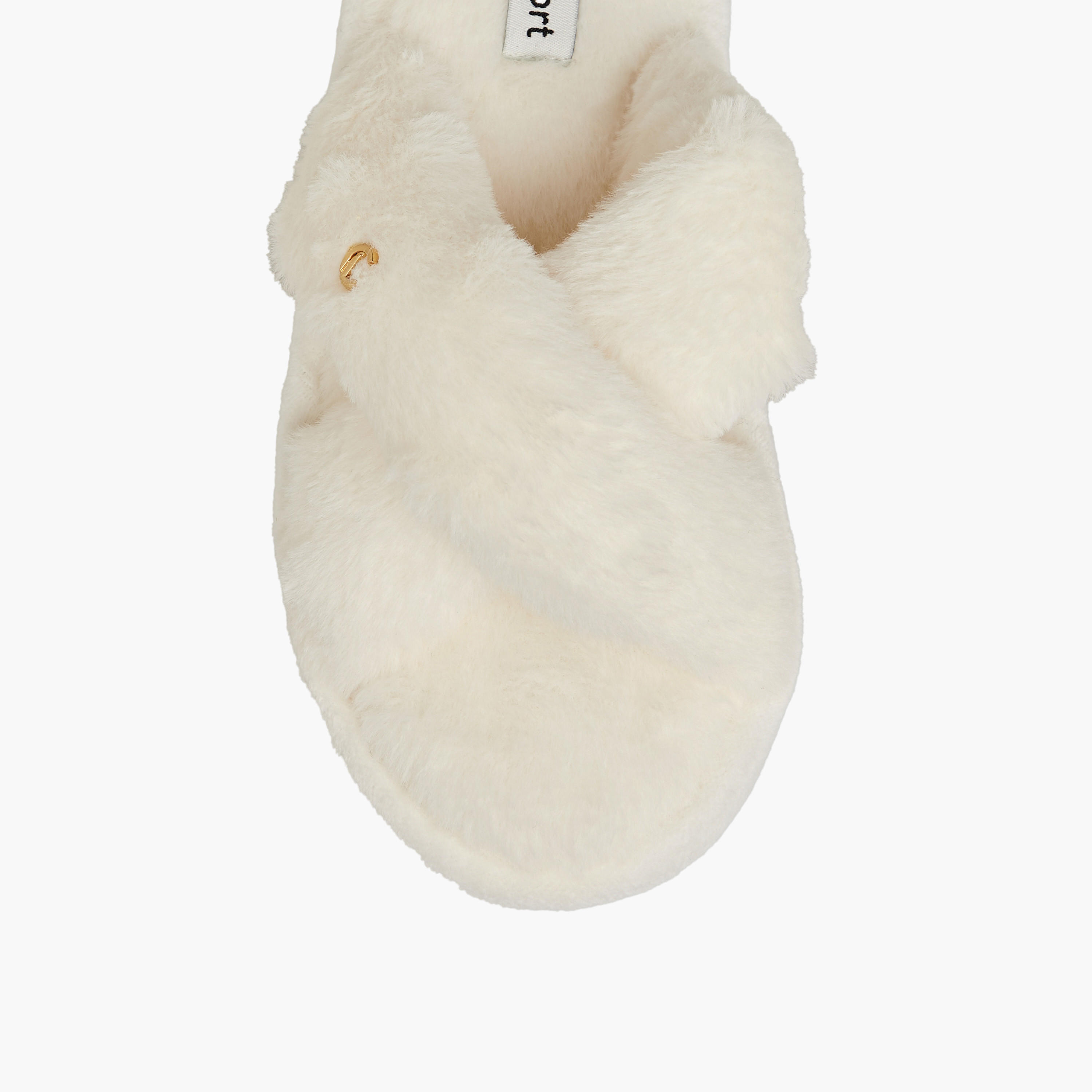 Le Confort Textured Cross-Strap Bedroom Slippers-women-shoes-bedroomslippers-image-3