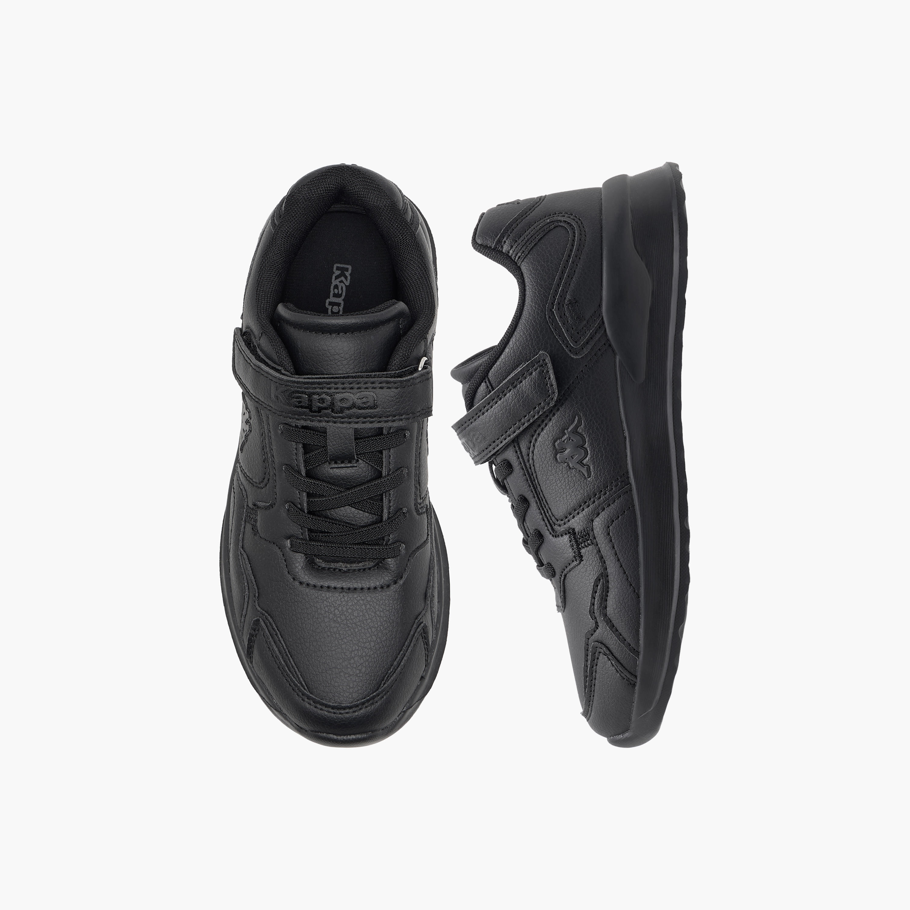 Kappa Kids' Logo Detail School Shoes with Hook and Loop Closure-boys-shoes-schoolshoes-image-1