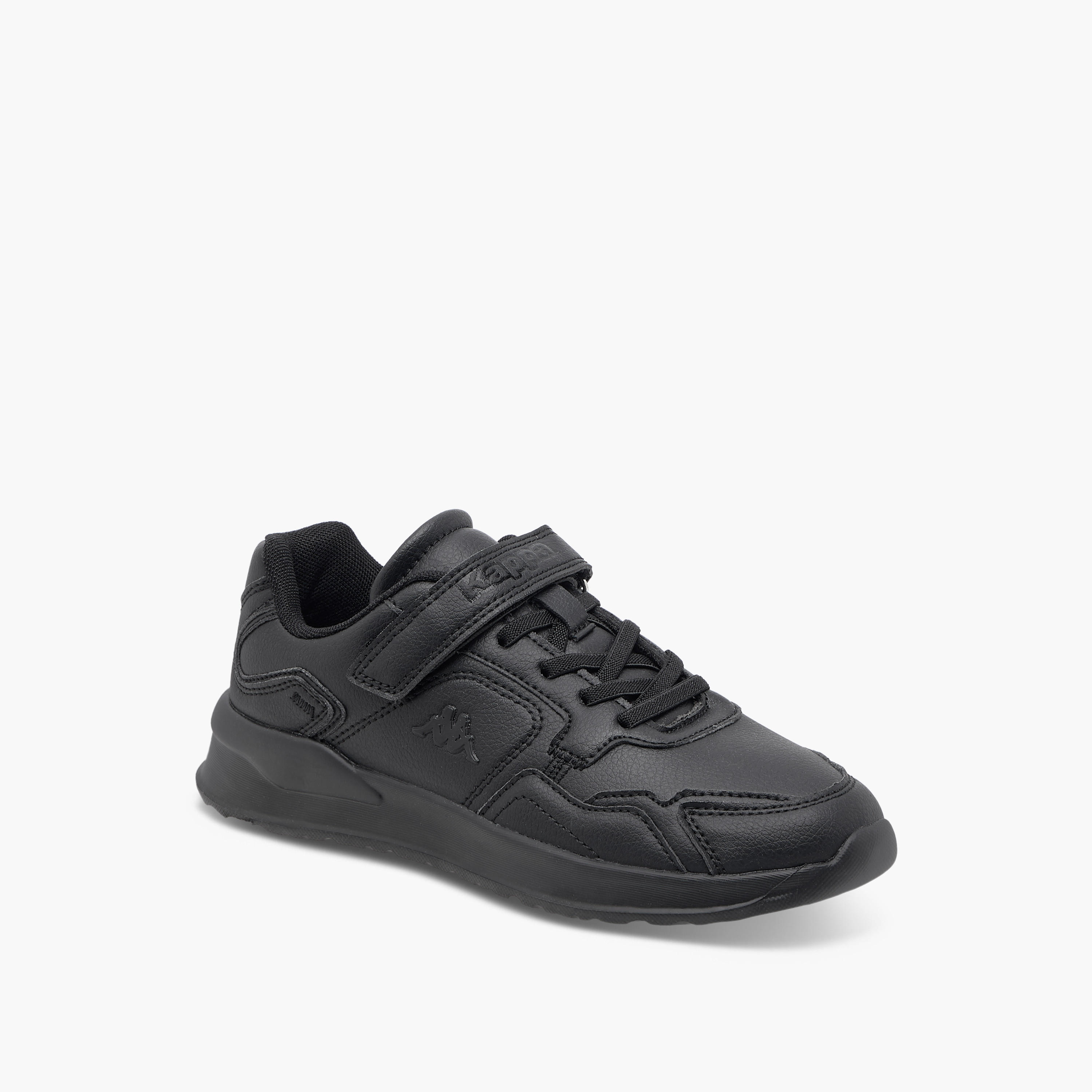 Kappa Kids' Logo Detail School Shoes with Hook and Loop Closure-boys-shoes-schoolshoes-image-2