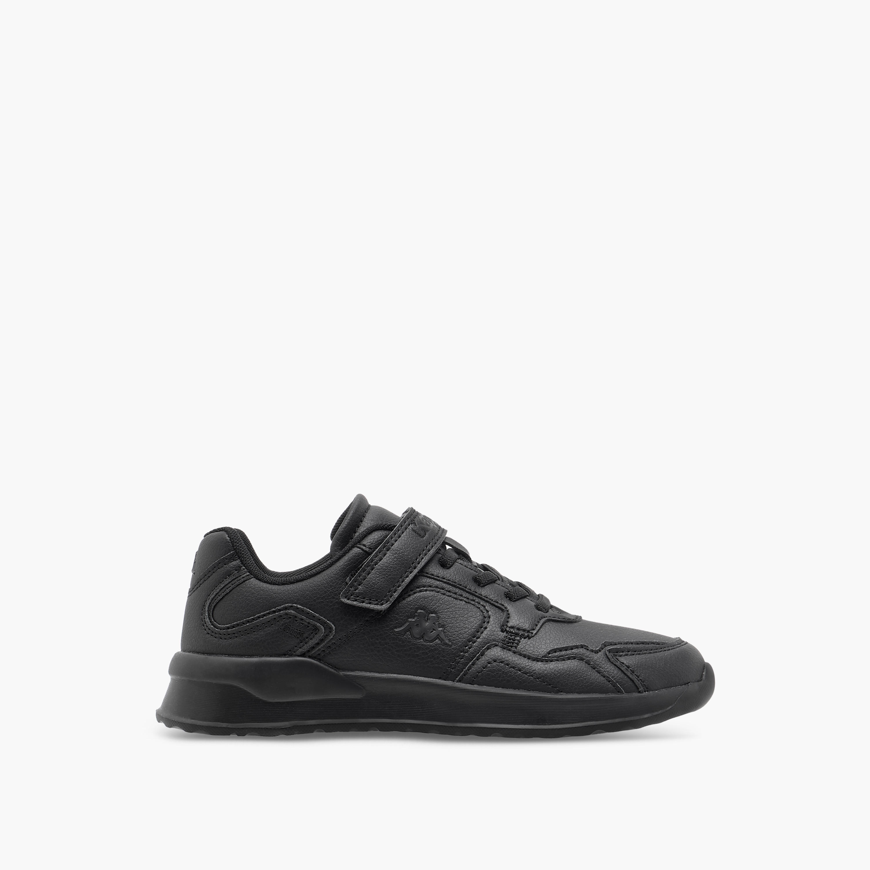 Kappa Kids' Logo Detail School Shoes with Hook and Loop Closure-boys-shoes-schoolshoes-image-3