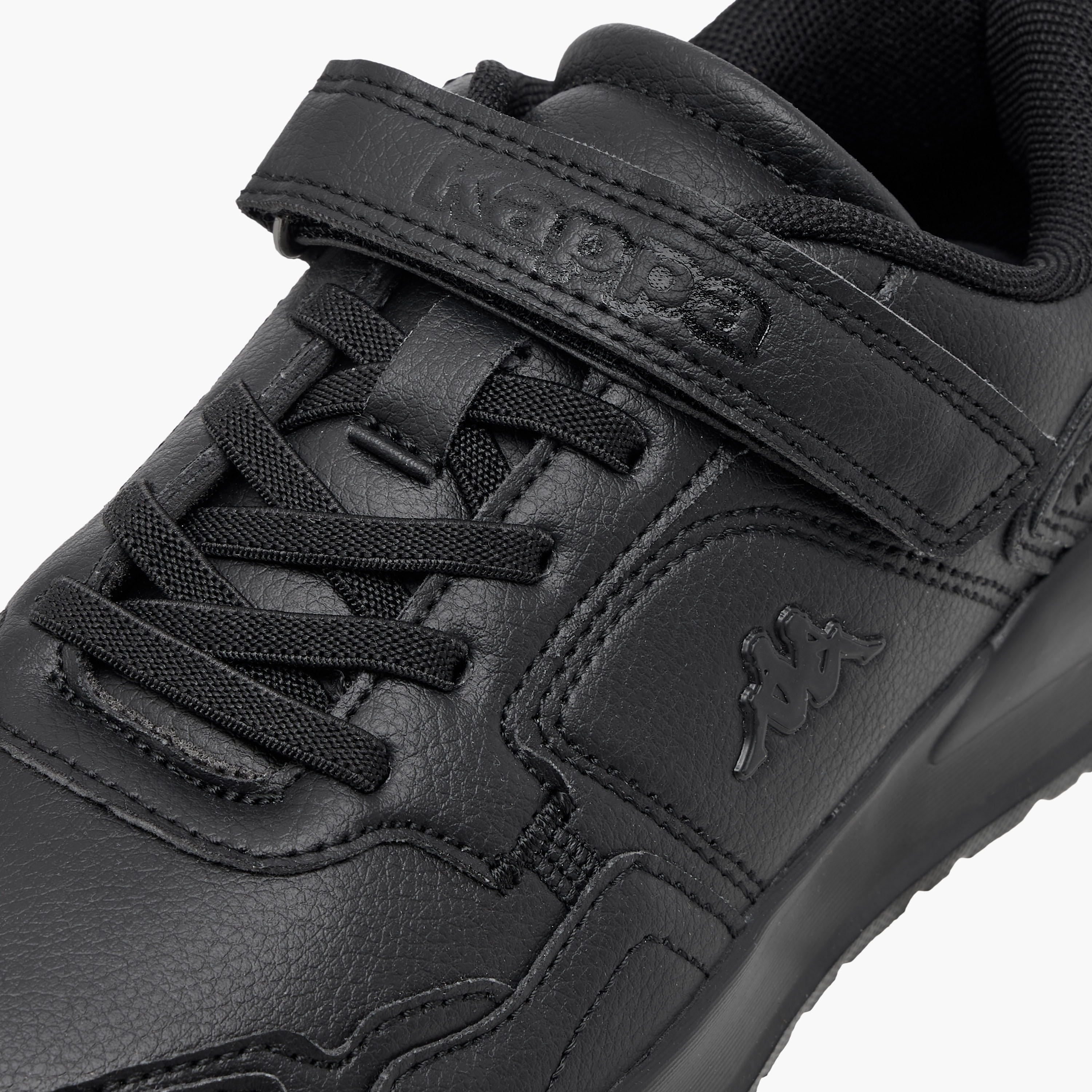 Kappa Kids' Logo Detail School Shoes with Hook and Loop Closure-boys-shoes-schoolshoes-image-4