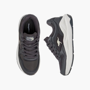 KangaROOS Women's Panelled Sports Shoes with Lace-Up Closure-women-image-1