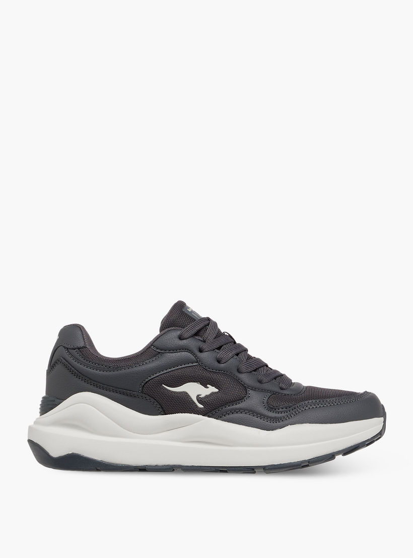 KangaROOS Women's Panelled Sports Shoes with Lace-Up Closure-women-shoes-sports-image-4
