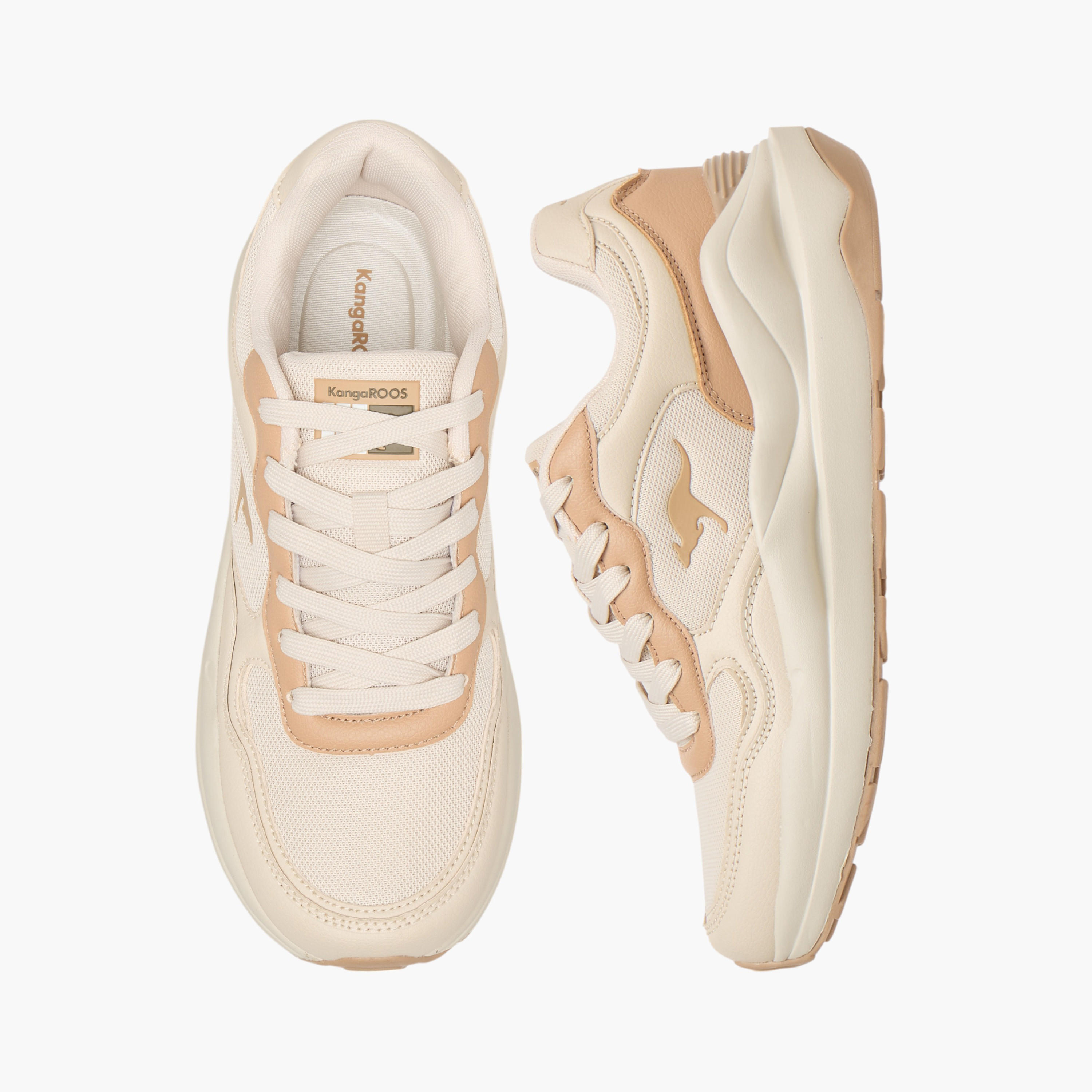 حذاء رياضي بألواح ورباط للنساء من كانجاروز-women-shoes-sports-image-1