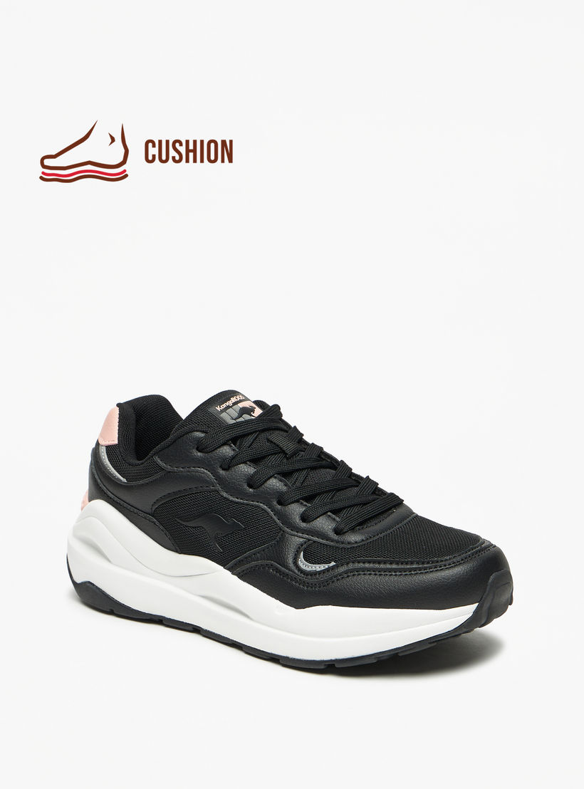 KangaROOS Women's Panelled Lace-Up Sports Shoes-sports-women-shoes-image-1