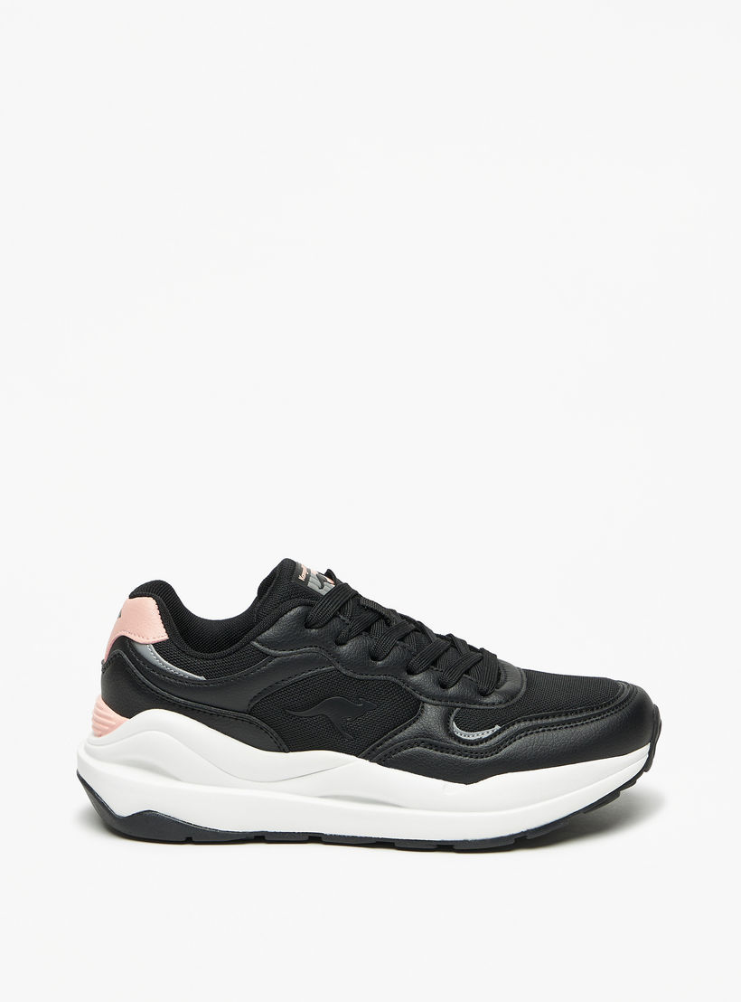 KangaROOS Women's Panelled Lace-Up Sports Shoes-sports-women-shoes-image-2