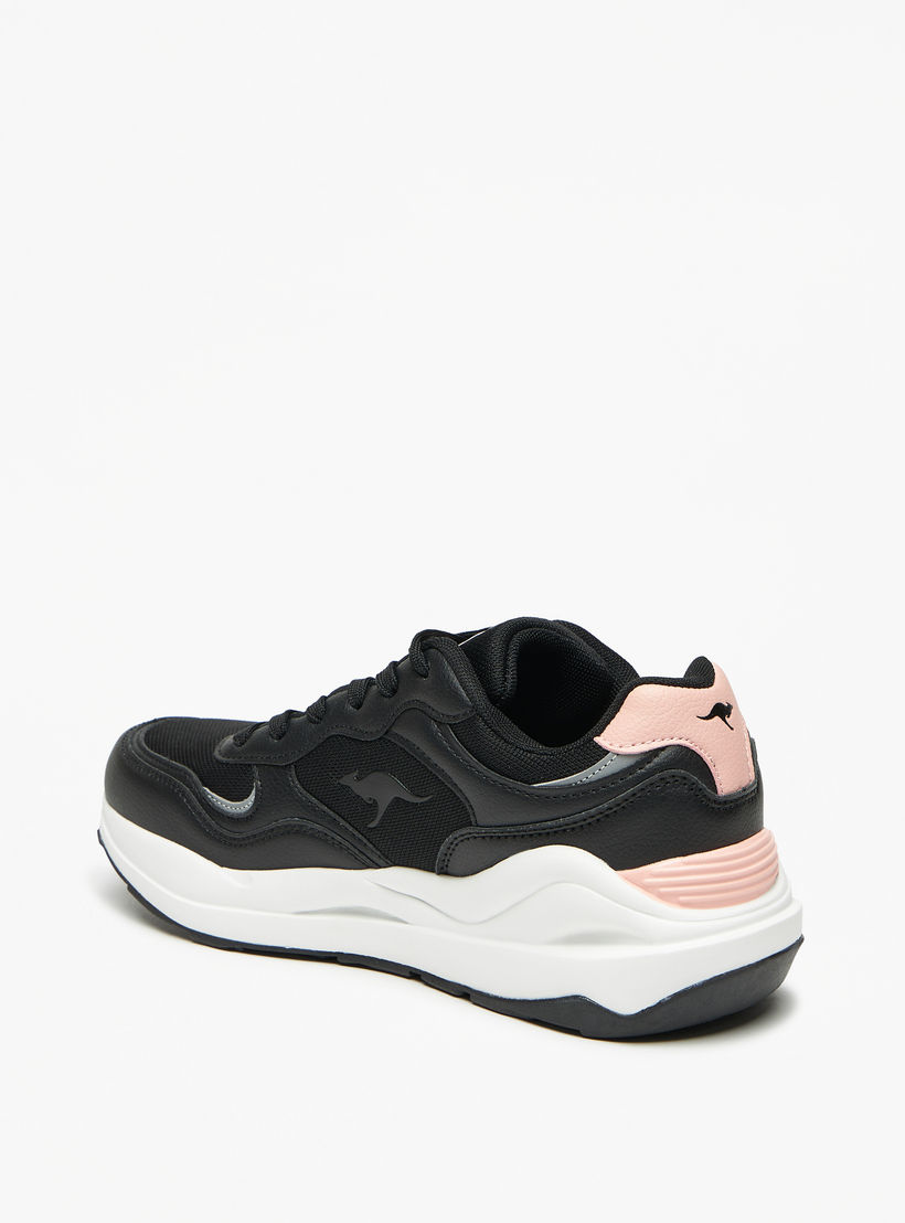 KangaROOS Women's Panelled Lace-Up Sports Shoes-sports-women-shoes-image-3
