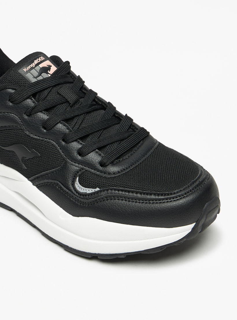 KangaROOS Women's Panelled Lace-Up Sports Shoes-sports-women-shoes-image-4