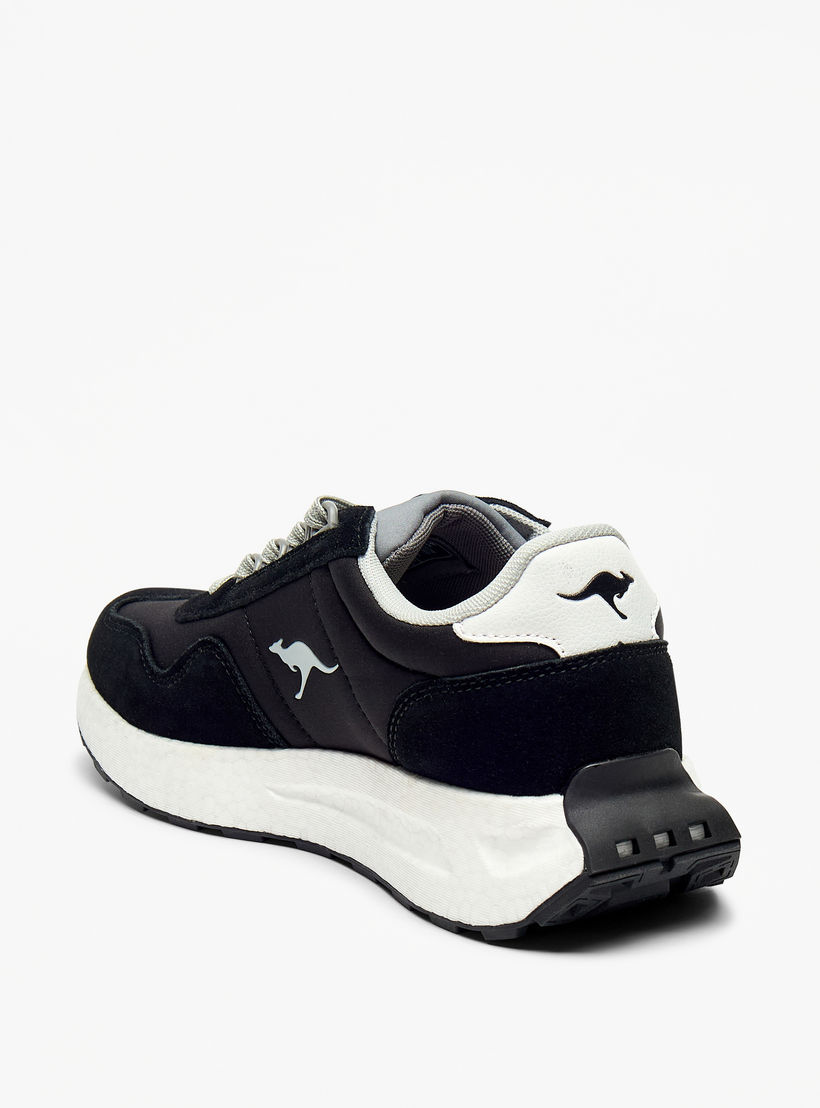 KangaROOS Women's Logo Detail Walking Shoes with Lace-Up Closure-sports-women-shoes-image-2