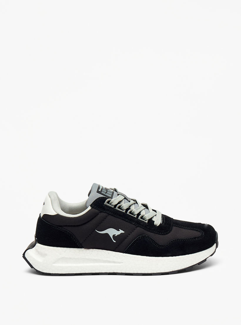 KangaROOS Women's Logo Detail Walking Shoes with Lace-Up Closure-sports-women-shoes-image-3