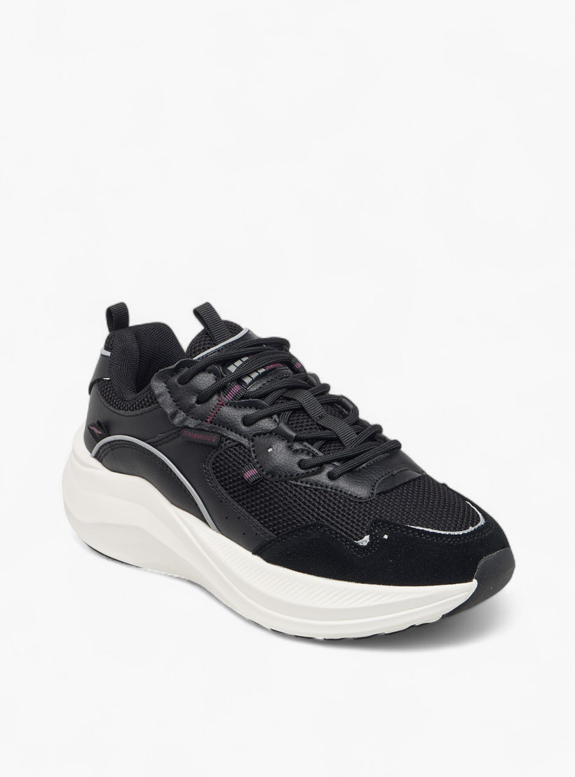 KangaROOS Women's Panelled Sports Shoes with Lace-Up Closure-women-shoes-sports-image-4