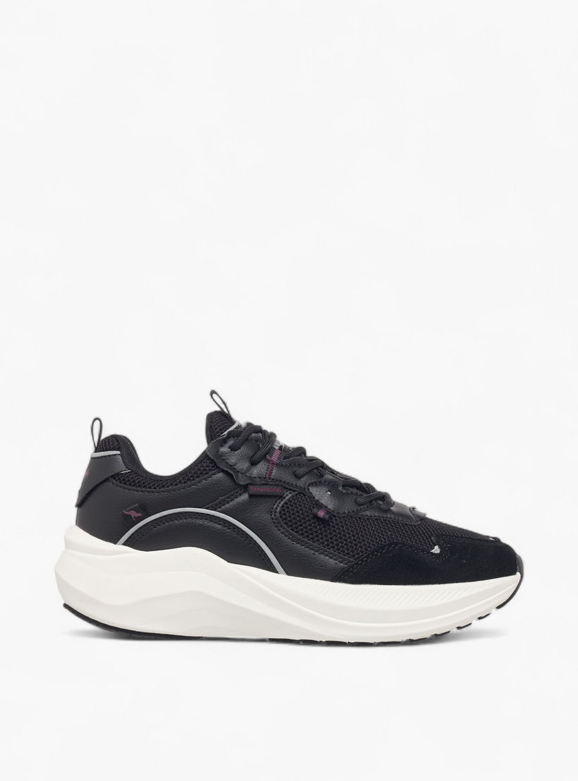 KangaROOS Women's Panelled Sports Shoes with Lace-Up Closure-women-shoes-sports-image-5