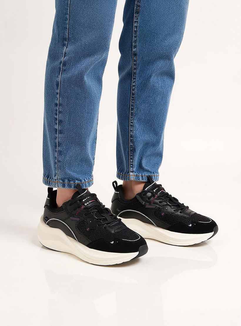 KangaROOS Women's Panelled Sports Shoes with Lace-Up Closure-women-shoes-sports-image-3
