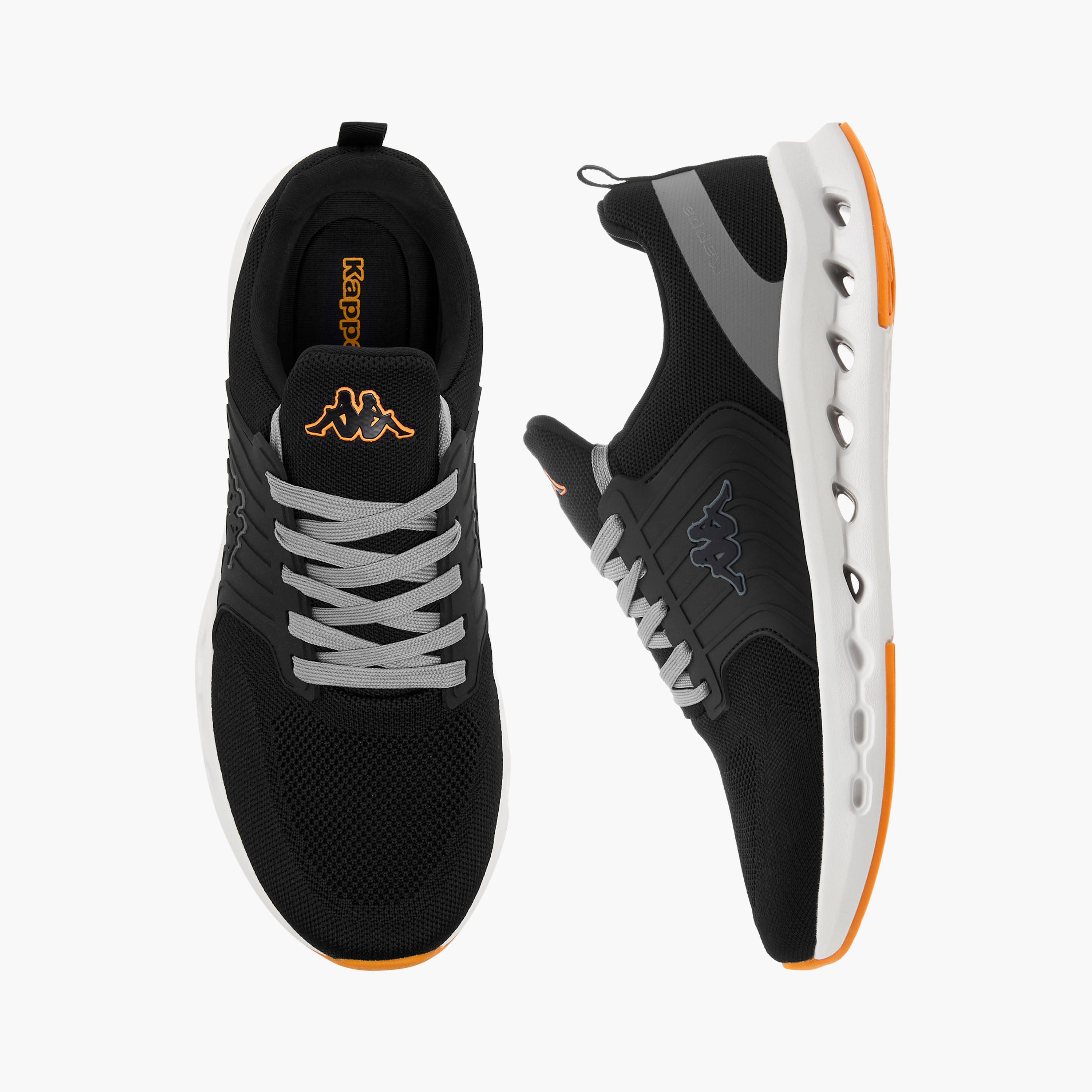 Kappa Men Logo Embossed Lace-Up Sports Shoes-men-shoes-sports-image-1