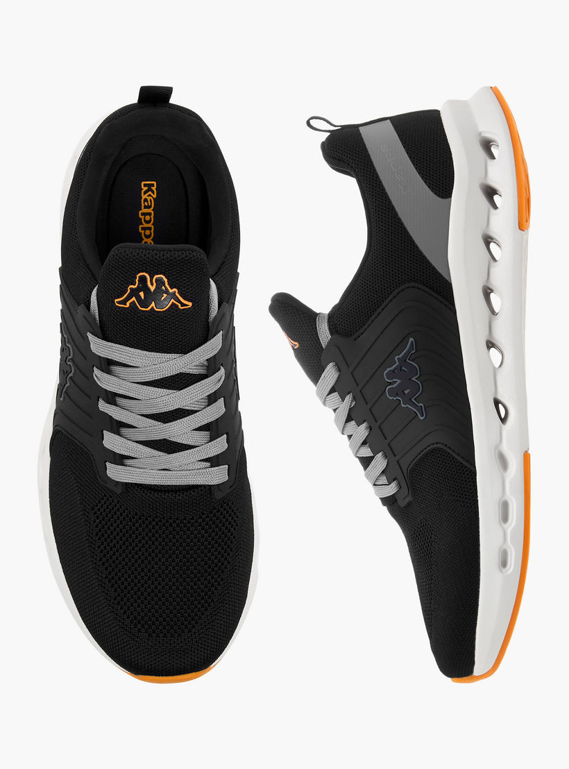 Kappa Men Logo Embossed Lace-Up Sports Shoes-men-shoes-sports-image-1