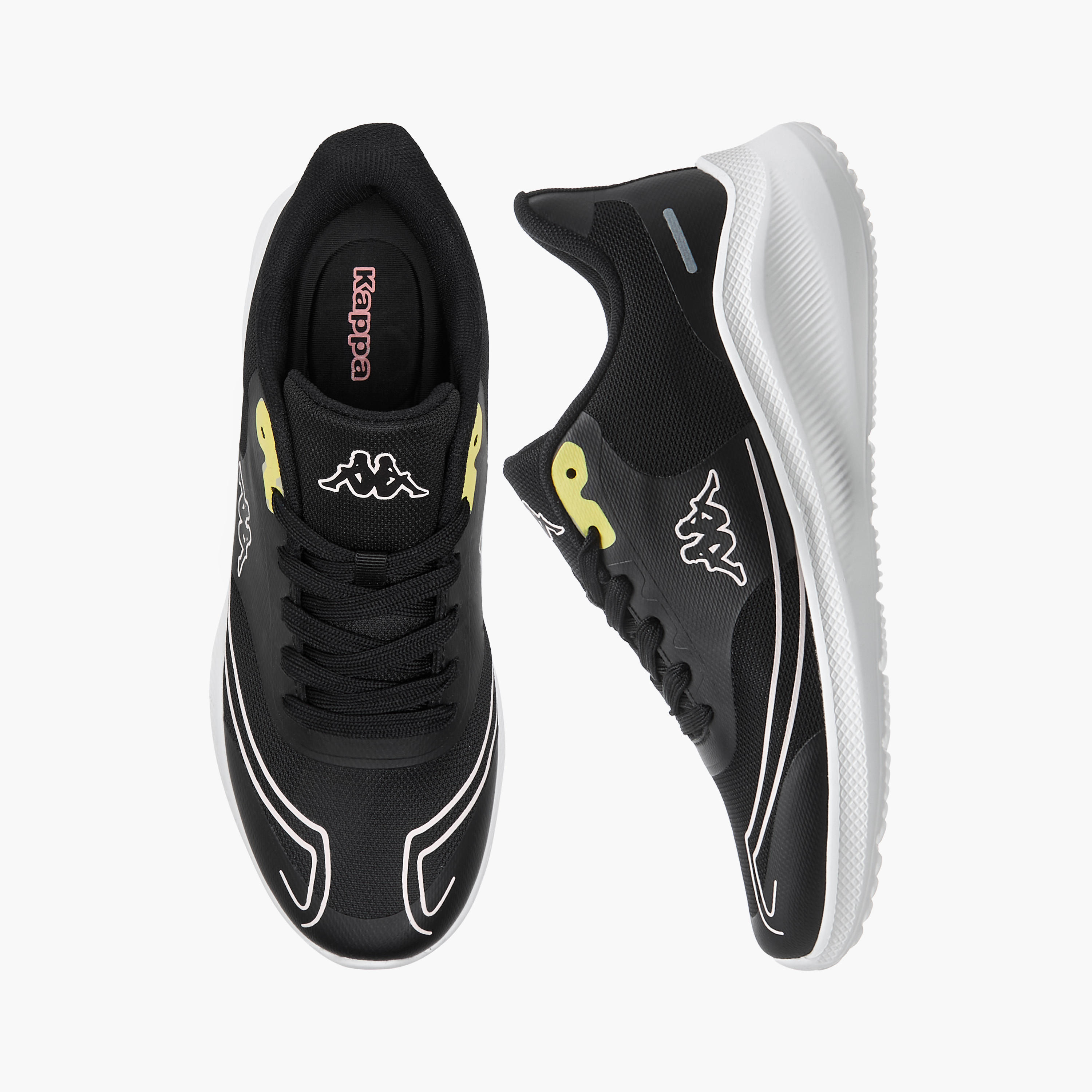 Kappa Women's Logo Print Sports Shoes with Lace-Up Closure-women-shoes-sports-image-1