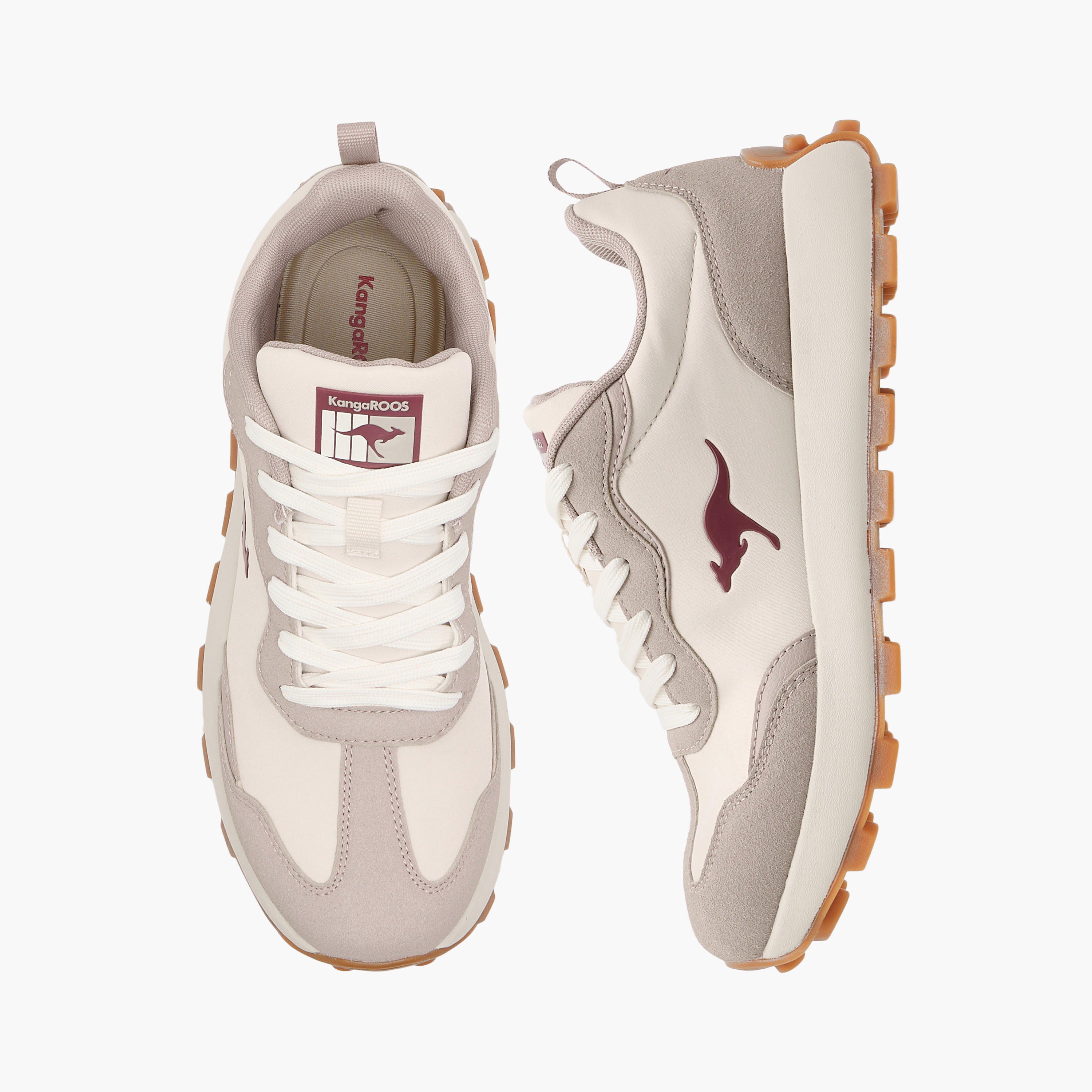 KangaROOS Women's Panelled Lace-Up Sports Shoes-women-shoes-sneakers-image-1