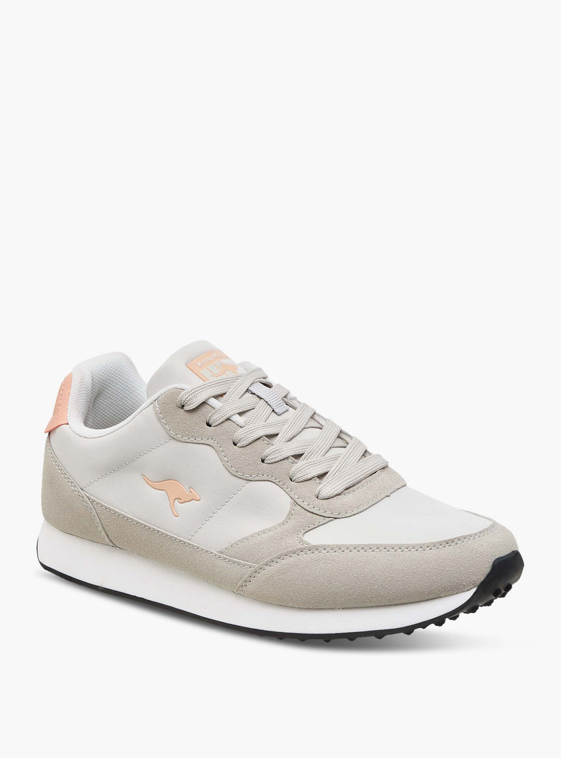 KangaROOS Women's Logo Detail Sneakers with Lace-Up Closure-women-shoes-sneakers-image-2