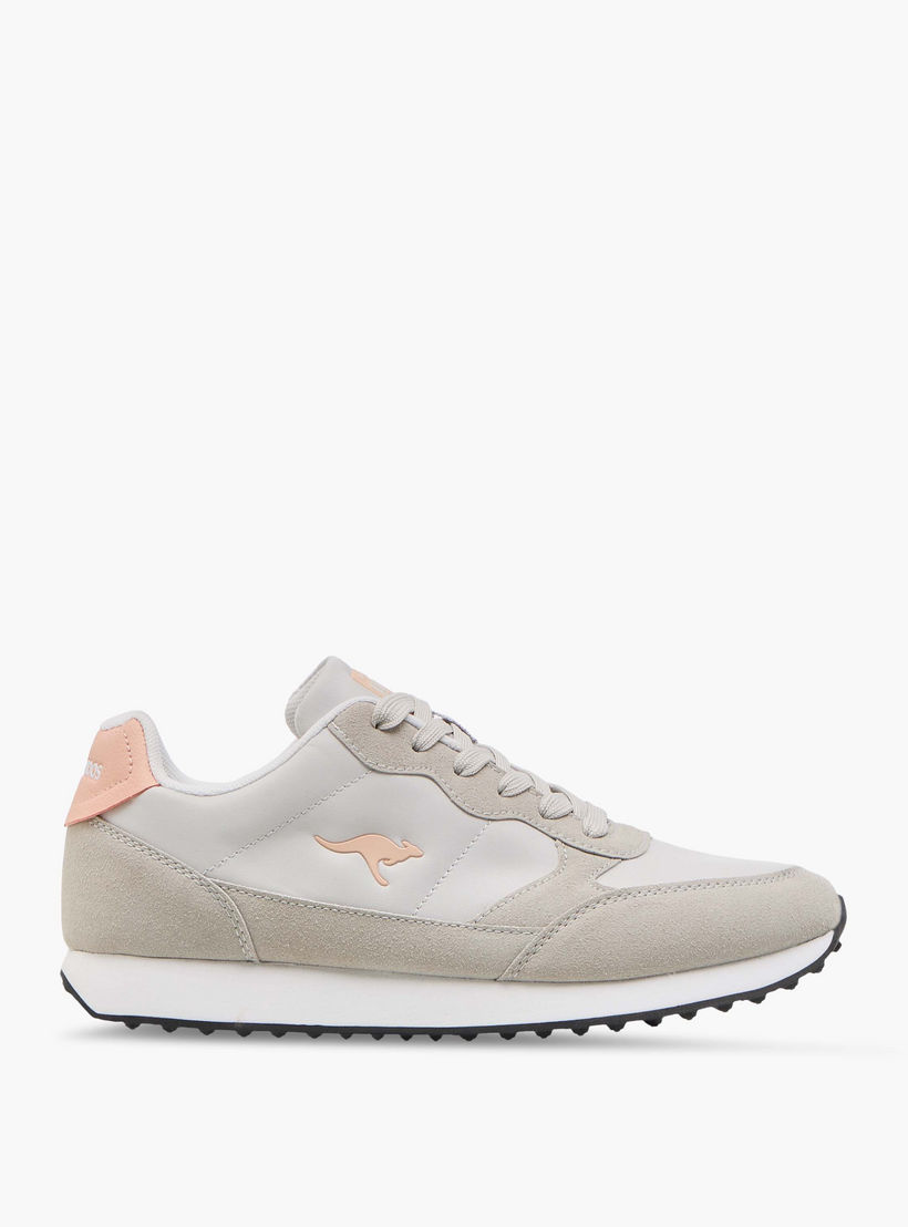 KangaROOS Women's Logo Detail Sneakers with Lace-Up Closure-women-shoes-sneakers-image-3