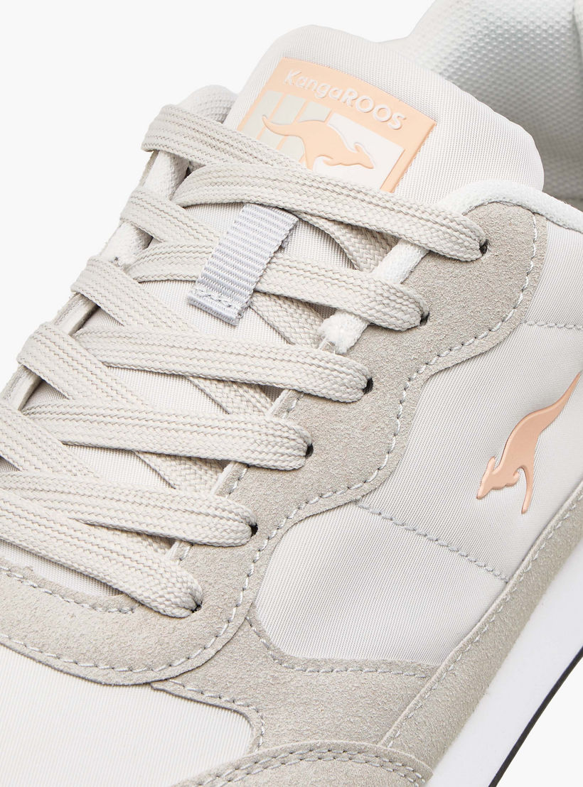 KangaROOS Women's Logo Detail Sneakers with Lace-Up Closure-women-shoes-sneakers-image-4