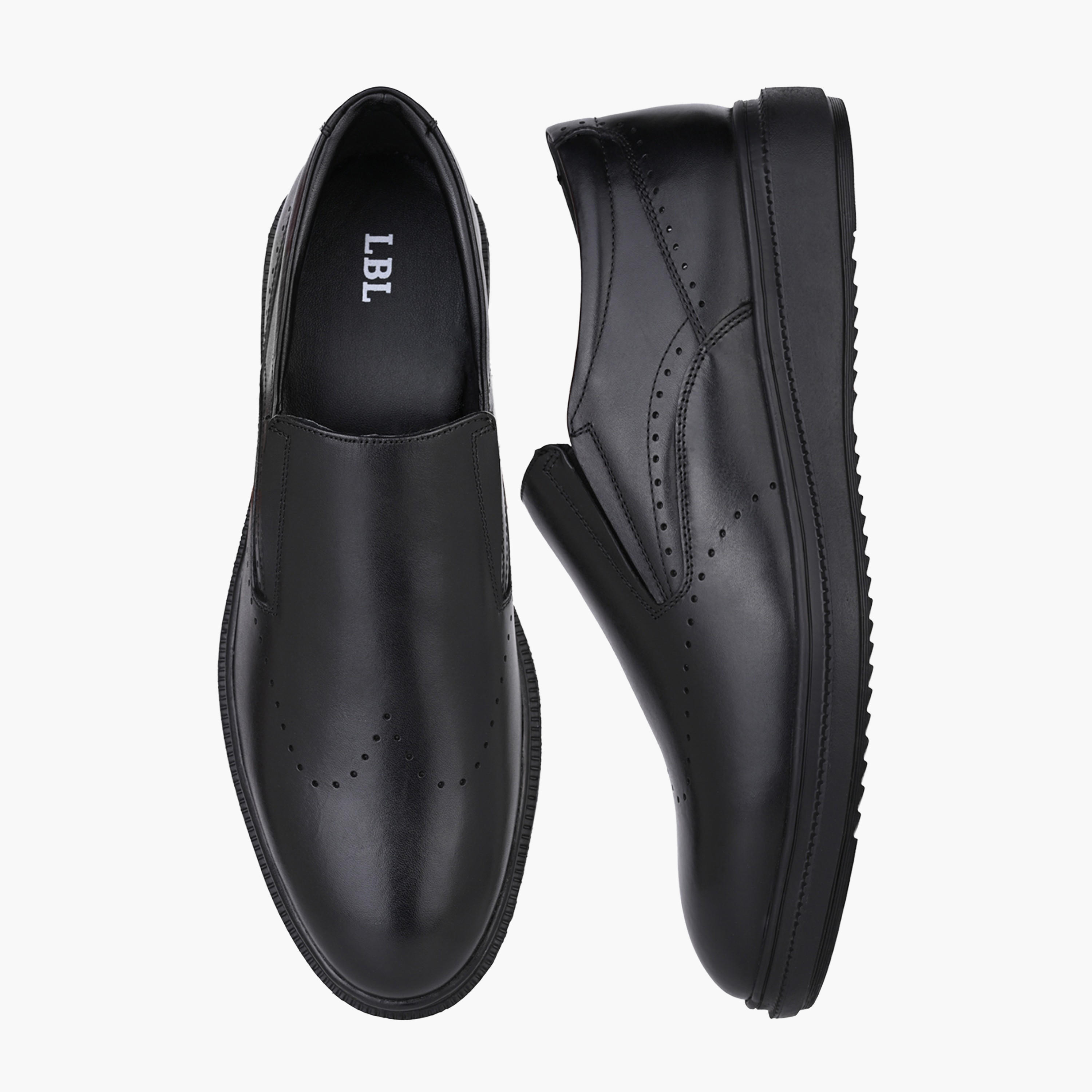 LBL by Shoexpress Men Leather Slip-On Loafers-men-shoes-formalshoes-image-1